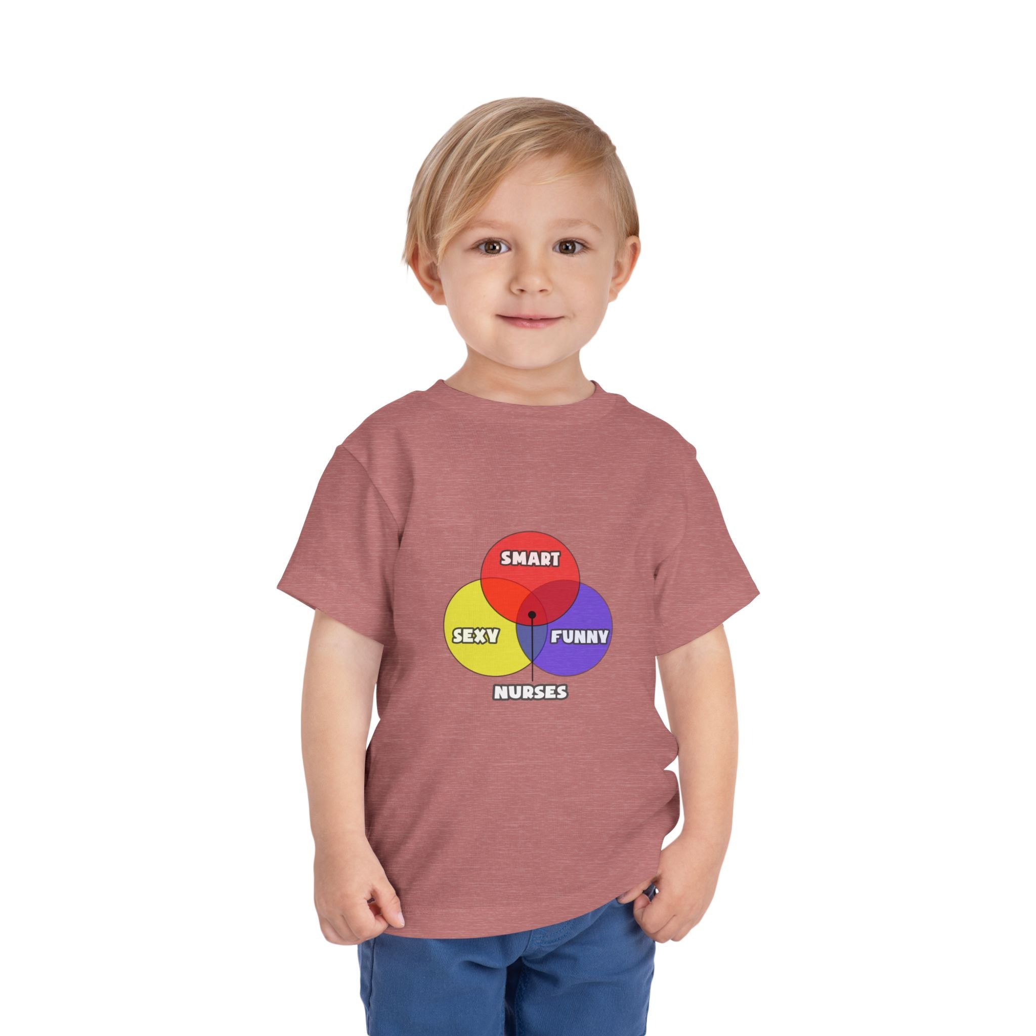 Venn Diagram .. Nurses - Toddler Short Sleeve Tee