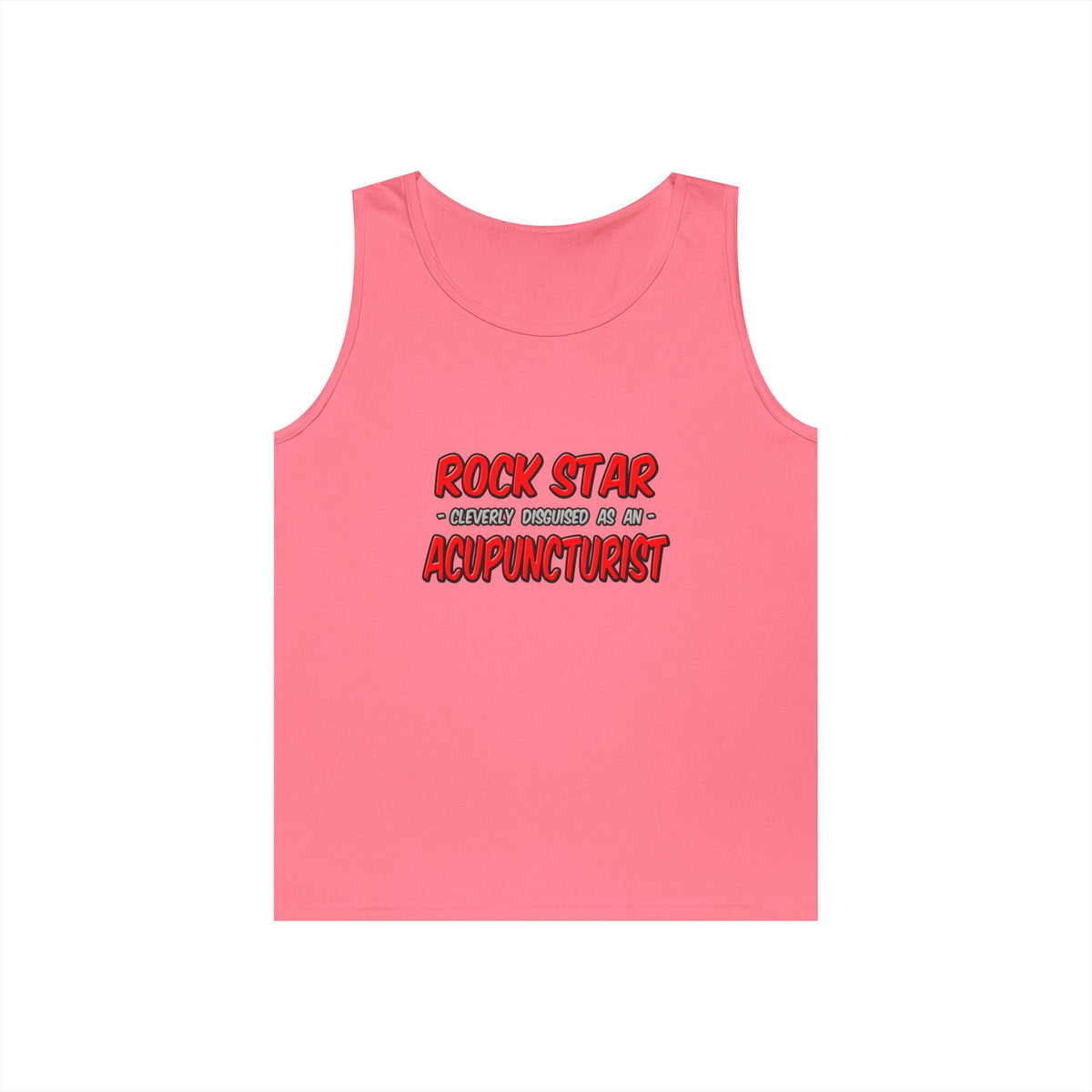 Rock Star .. Acupuncturist - Unisex Heavy Cotton Tank Top
