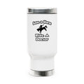 Save a Horse .. Ride a Doctor - Stainless Steel Travel Mug with Handle, 14oz
