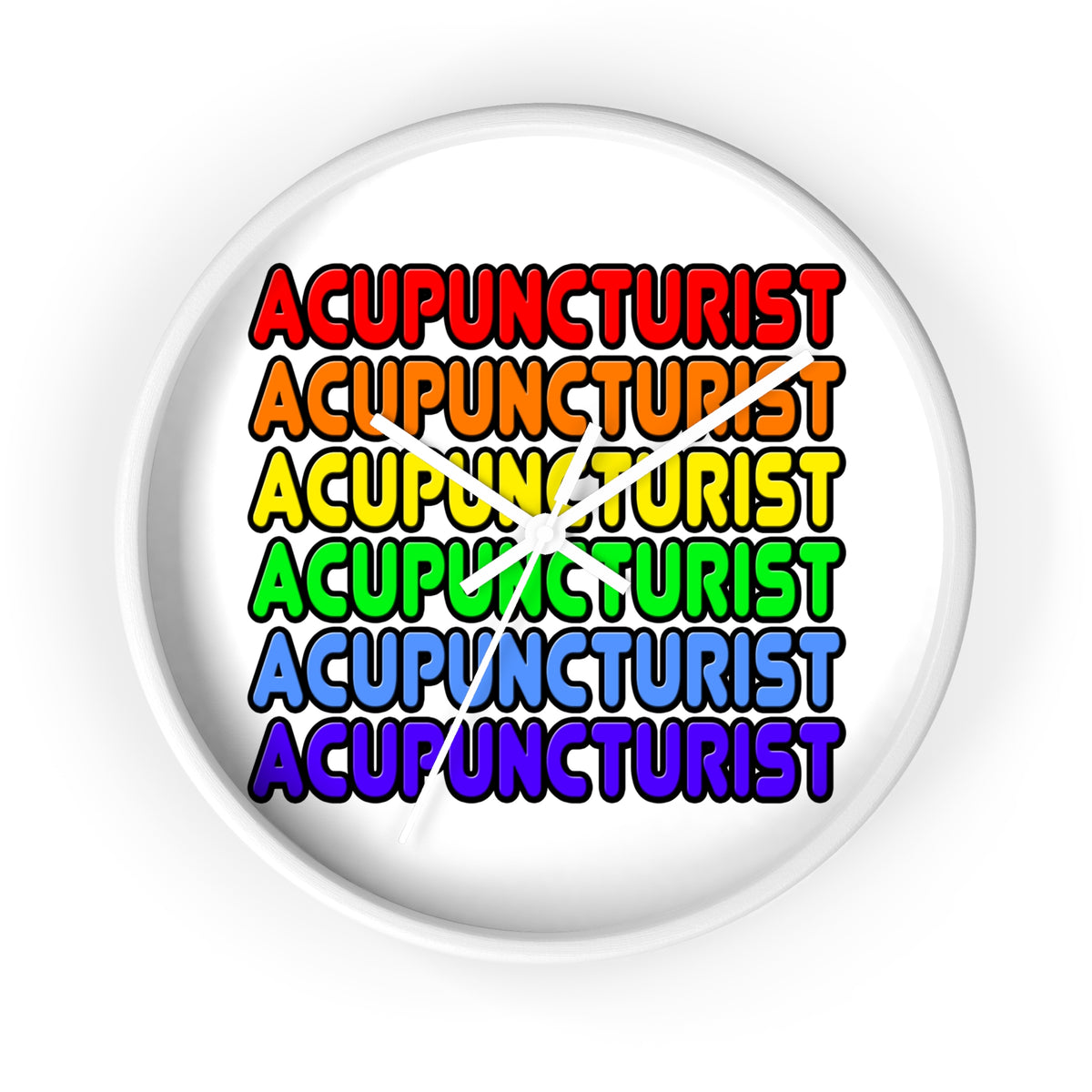 Rainbow Acupuncturist - Wall Clock