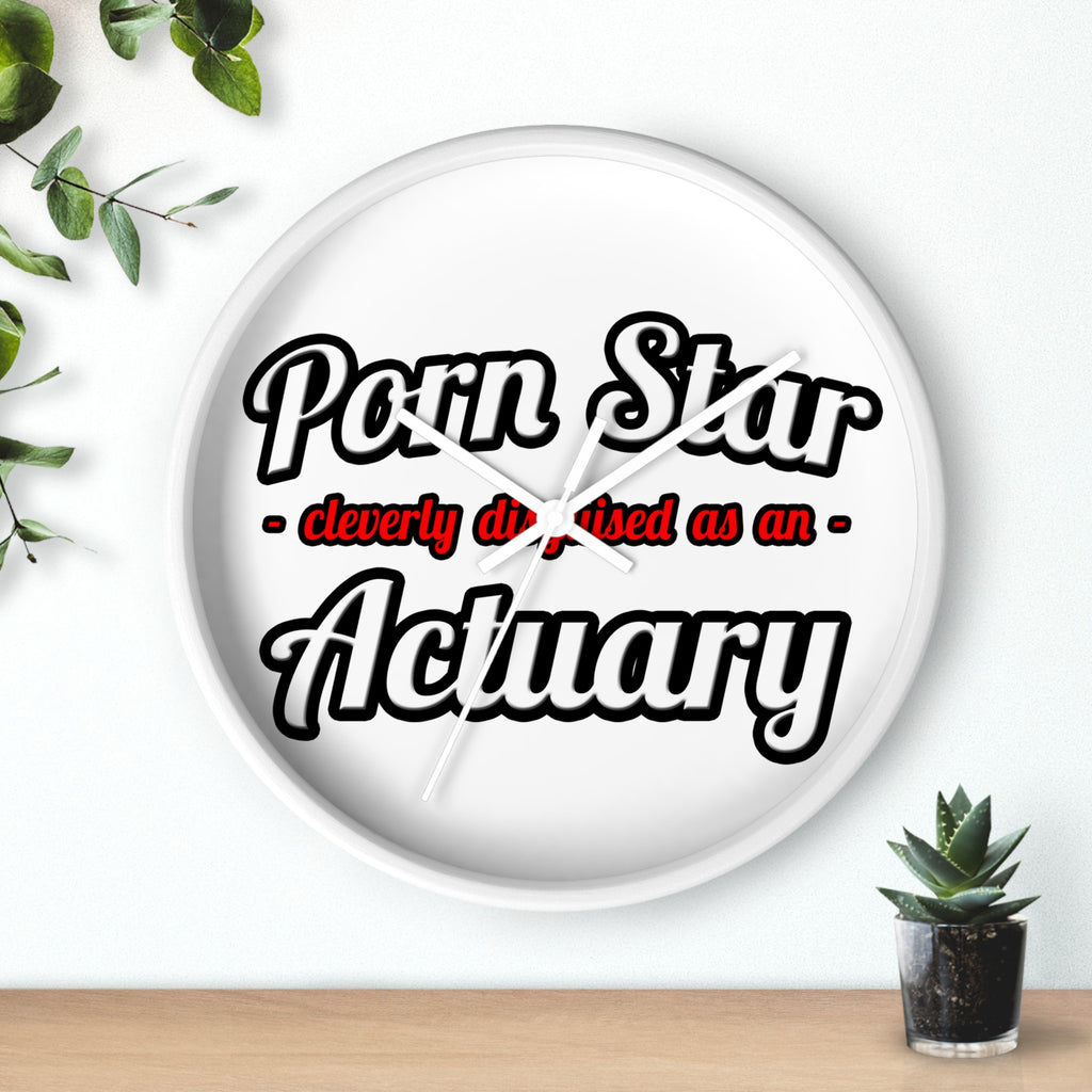 Porn Star ... Actuary - Wall Clock