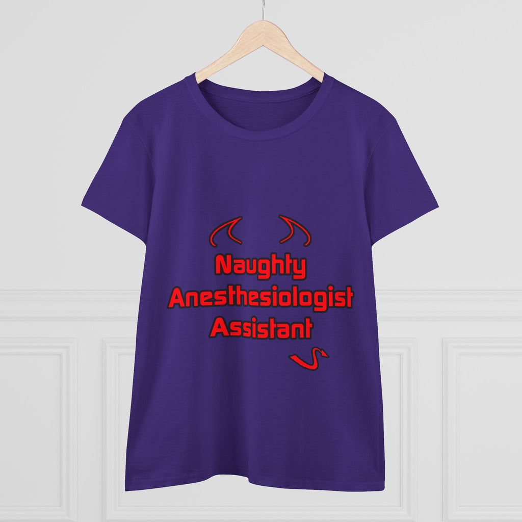Naughty Anesthesiologist Assistant - Women's Midweight Cotton Tee