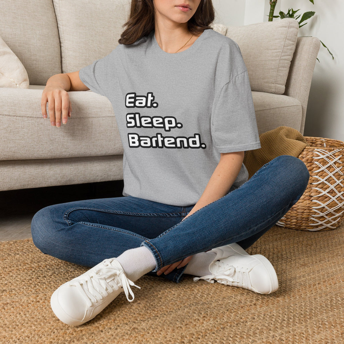 Eat. Sleep. Bartend - Unisex Softstyle T-Shirt