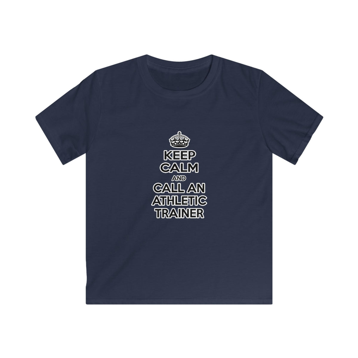 Keep Calm and Call an Athletic Trainer - Kids Softstyle Tee