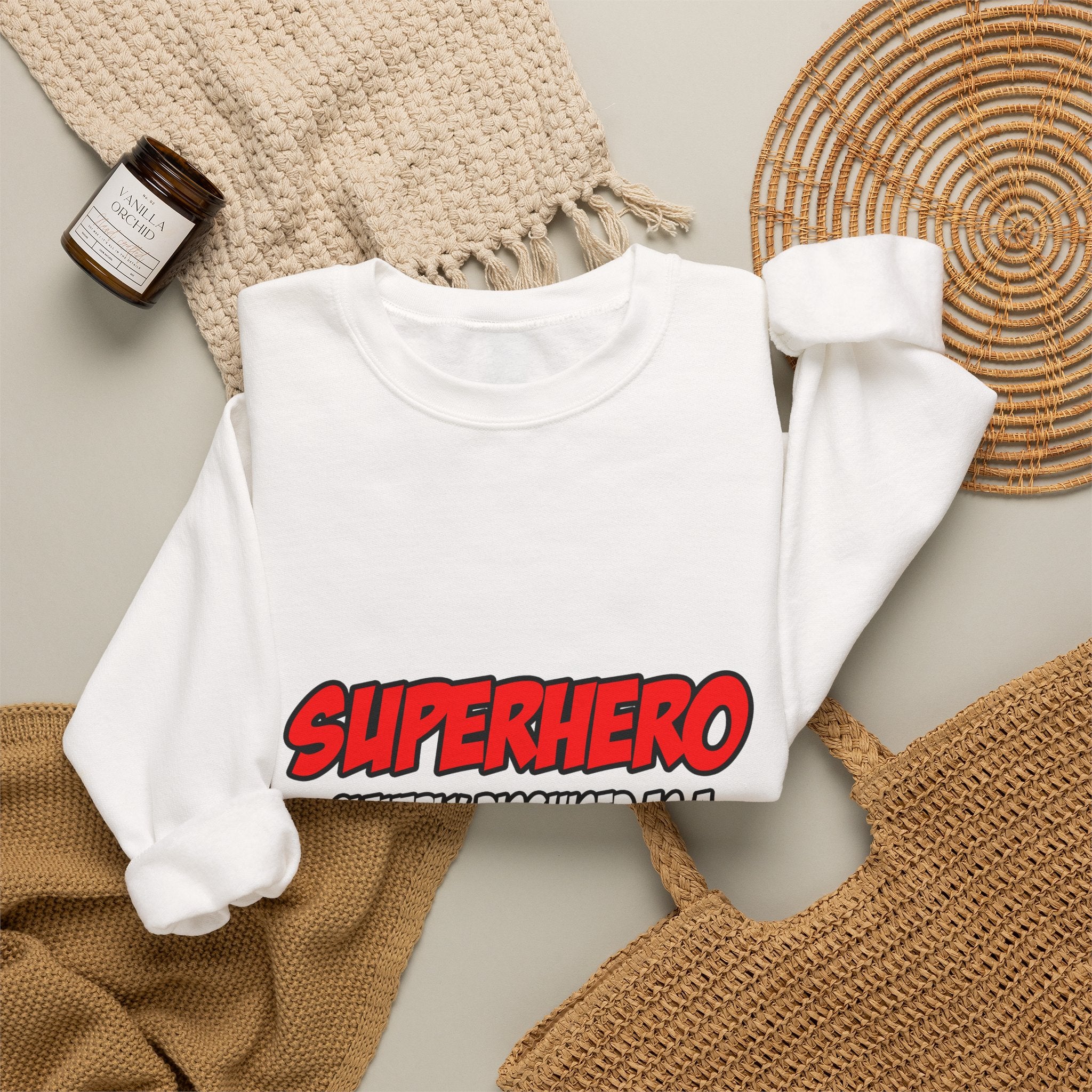 Superhero...Teacher - Unisex Heavy Blend™ Crewneck Sweatshirt