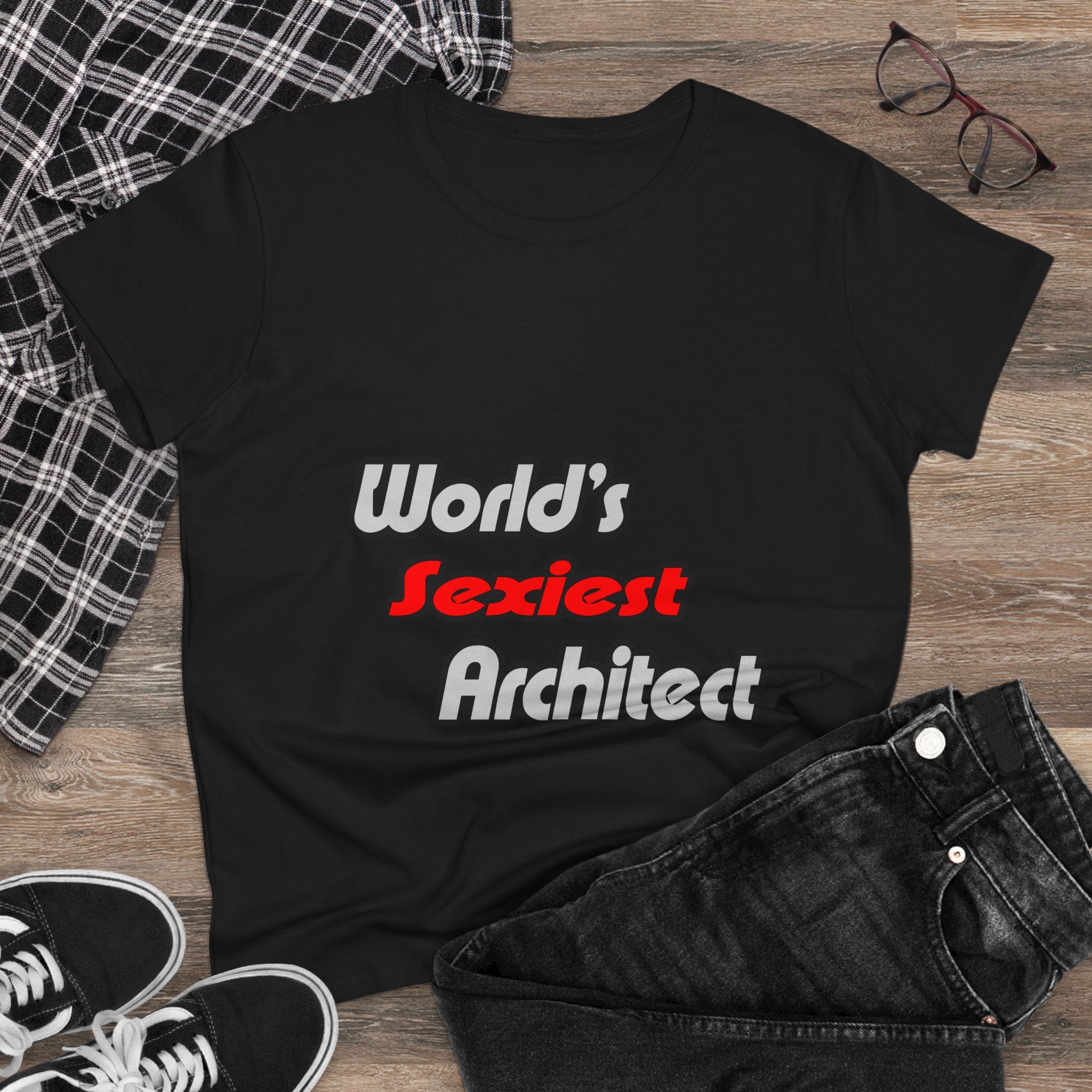 World's Sexiest Architect - Women's Midweight Cotton Tee