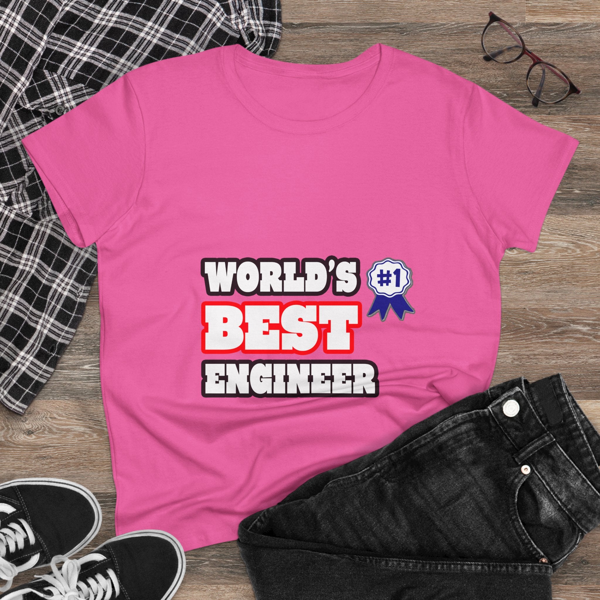 World's Best Engineer - Women's Midweight Cotton Tee