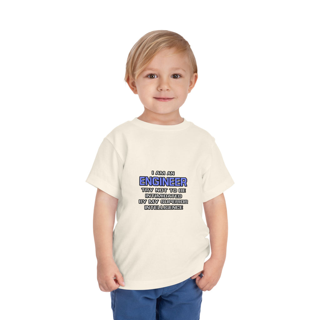 Engineer Joke ... Superior Intelligence - Toddler Short Sleeve Tee