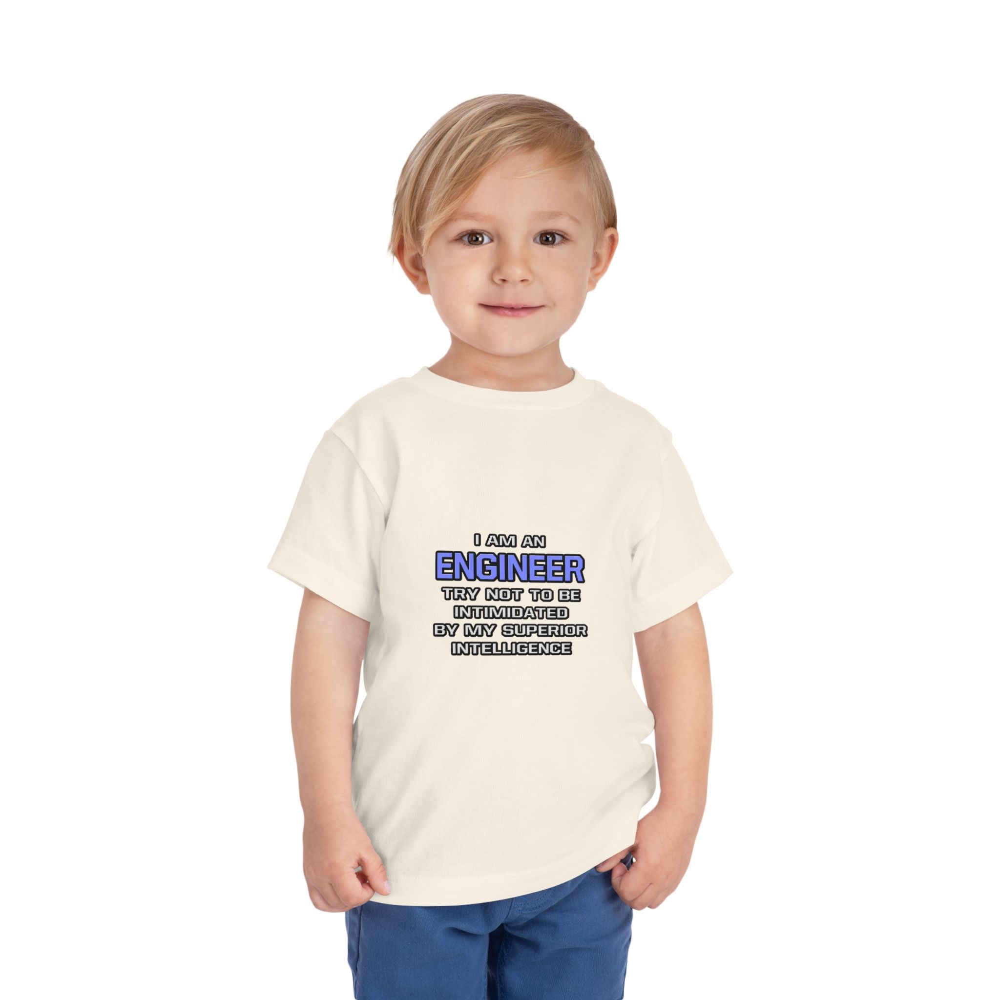 Engineer Joke ... Superior Intelligence - Toddler Short Sleeve Tee