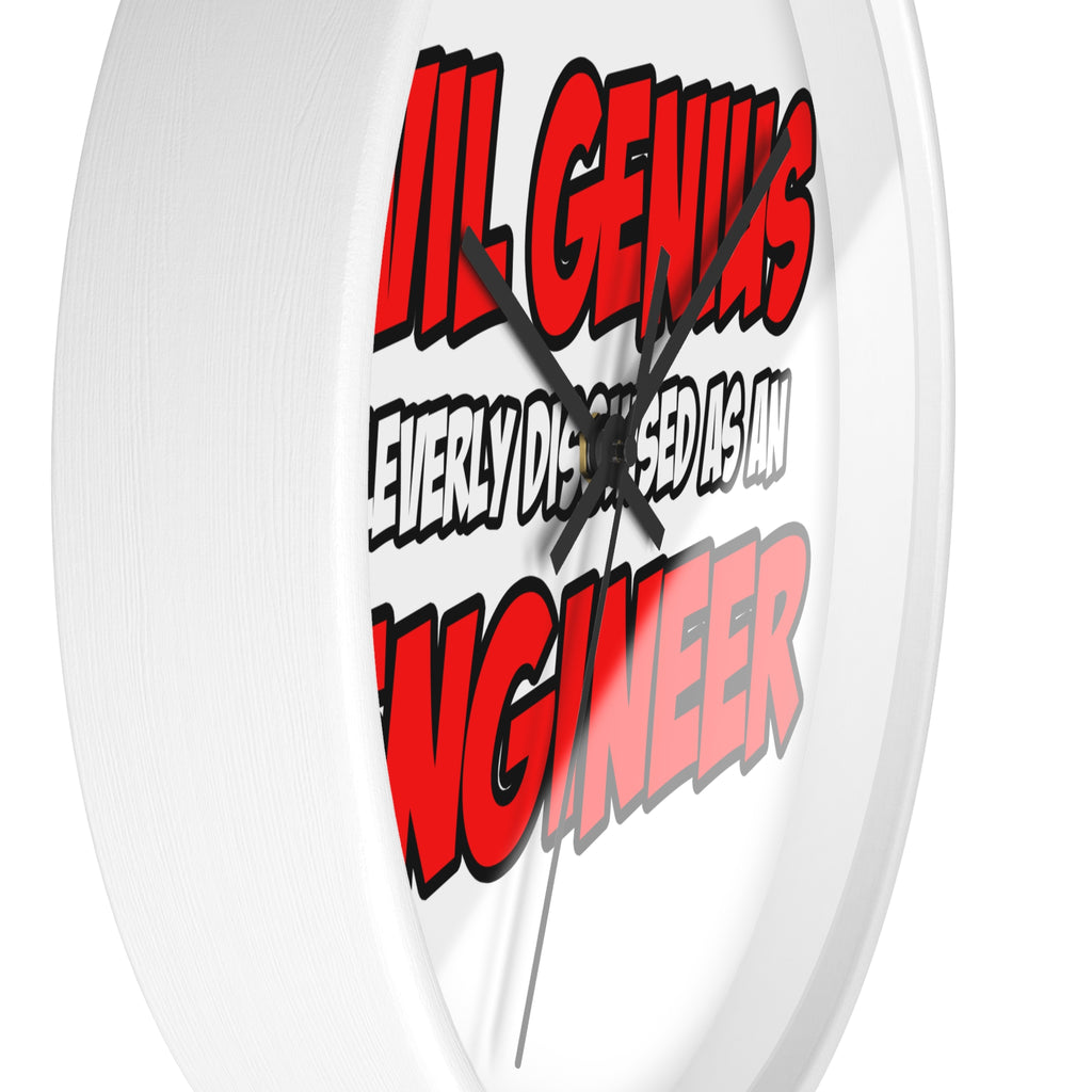 Evil Genius...Engineer - Wall Clock