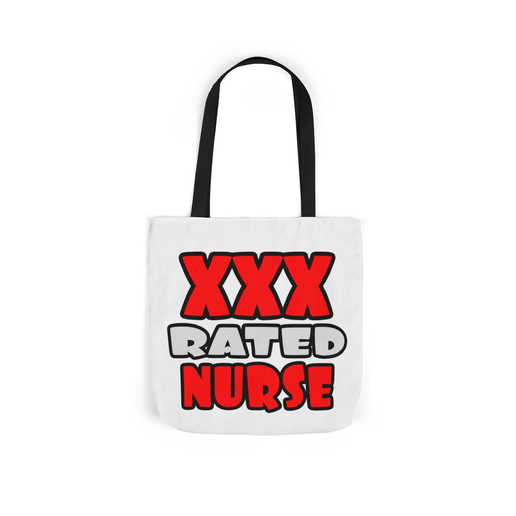 XXX Rated Nurse - Canvas Tote Bag, 5-Color Straps