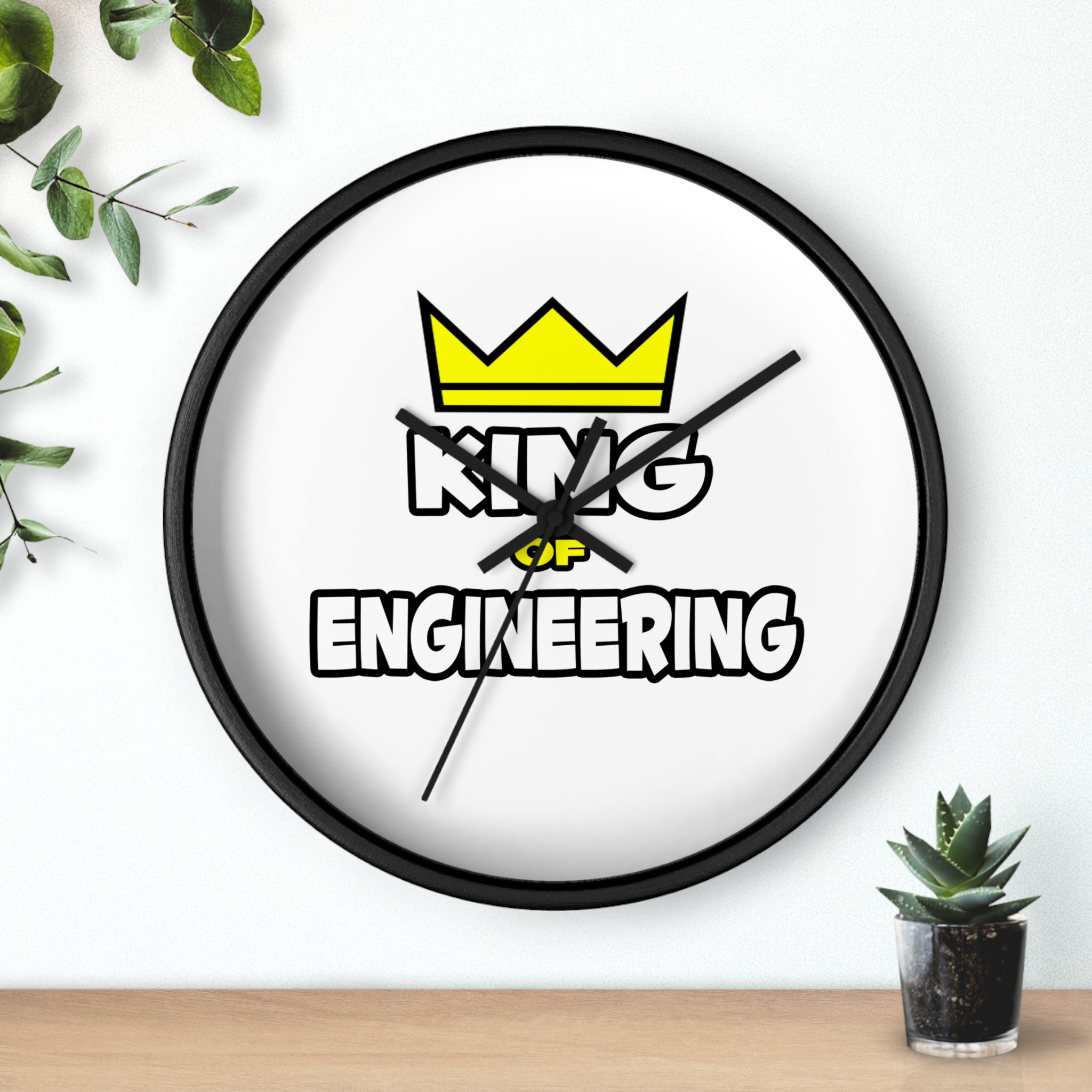 King of Engineering - Wall Clock