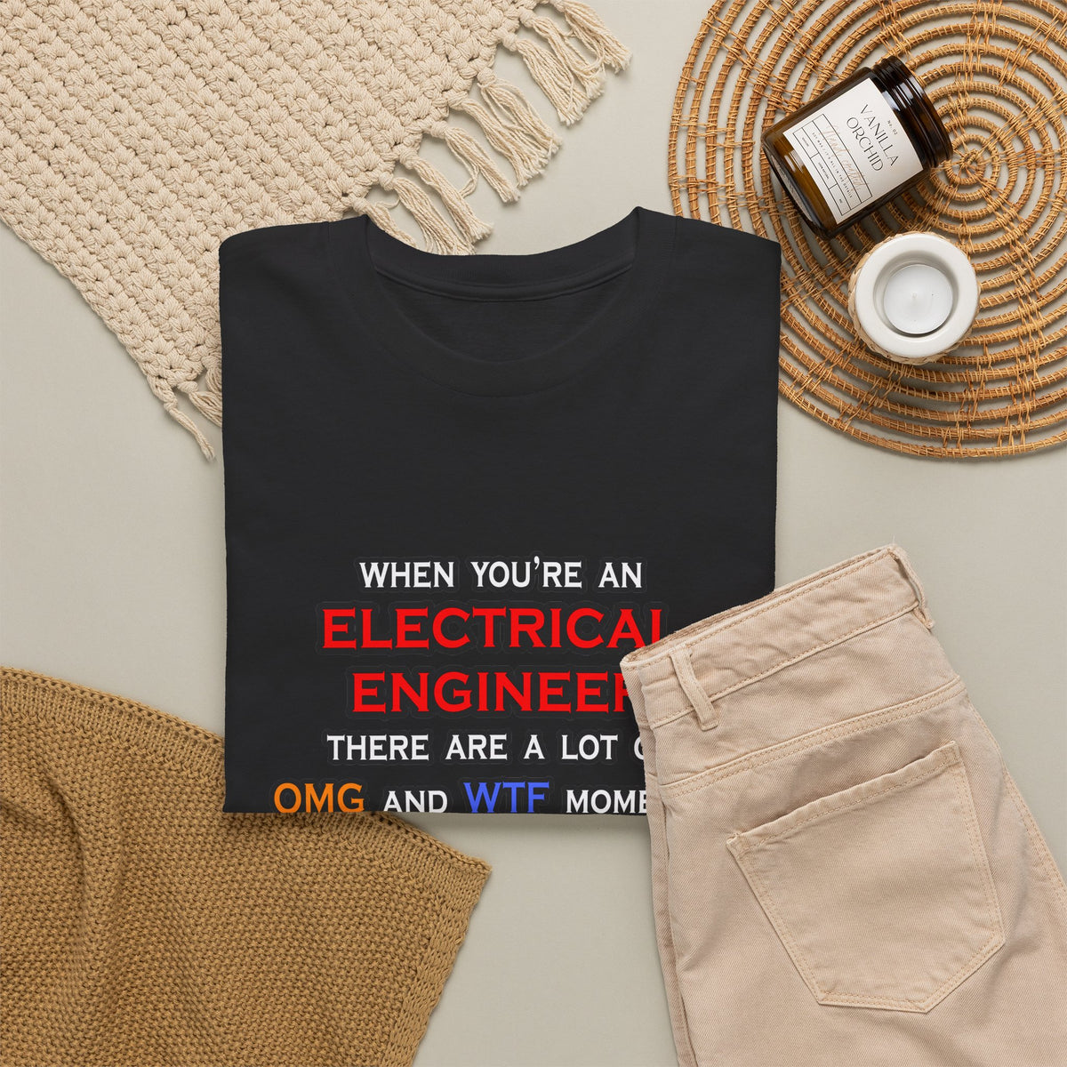Funny Electrical Engineer ... OMG WTF LOL - Unisex Heavy Cotton Tee