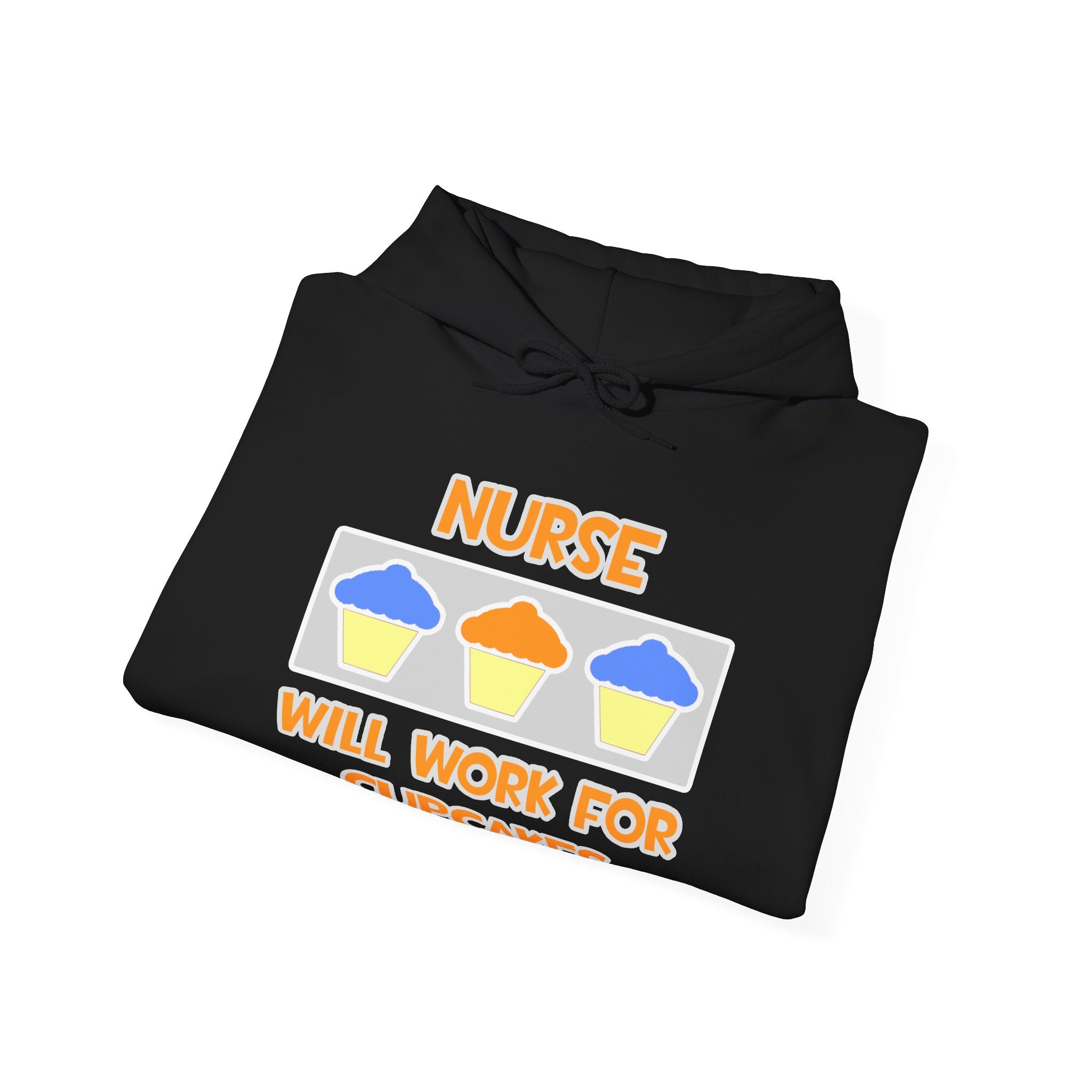Nurse ... Will Work For Cupcakes - Unisex Heavy Blend™ Hooded Sweatshirt