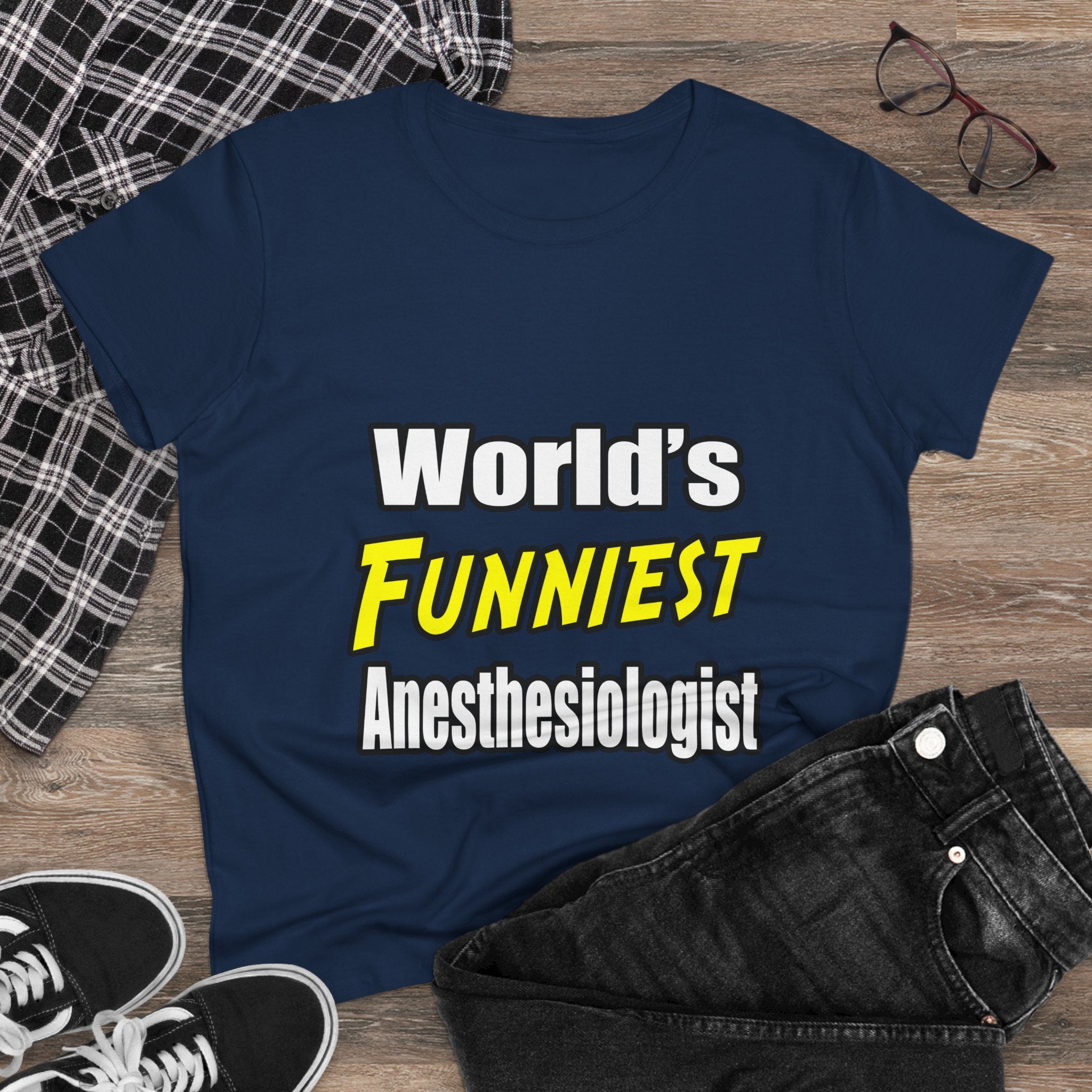 World's Funniest Anesthesiologist - Women's Midweight Cotton Tee