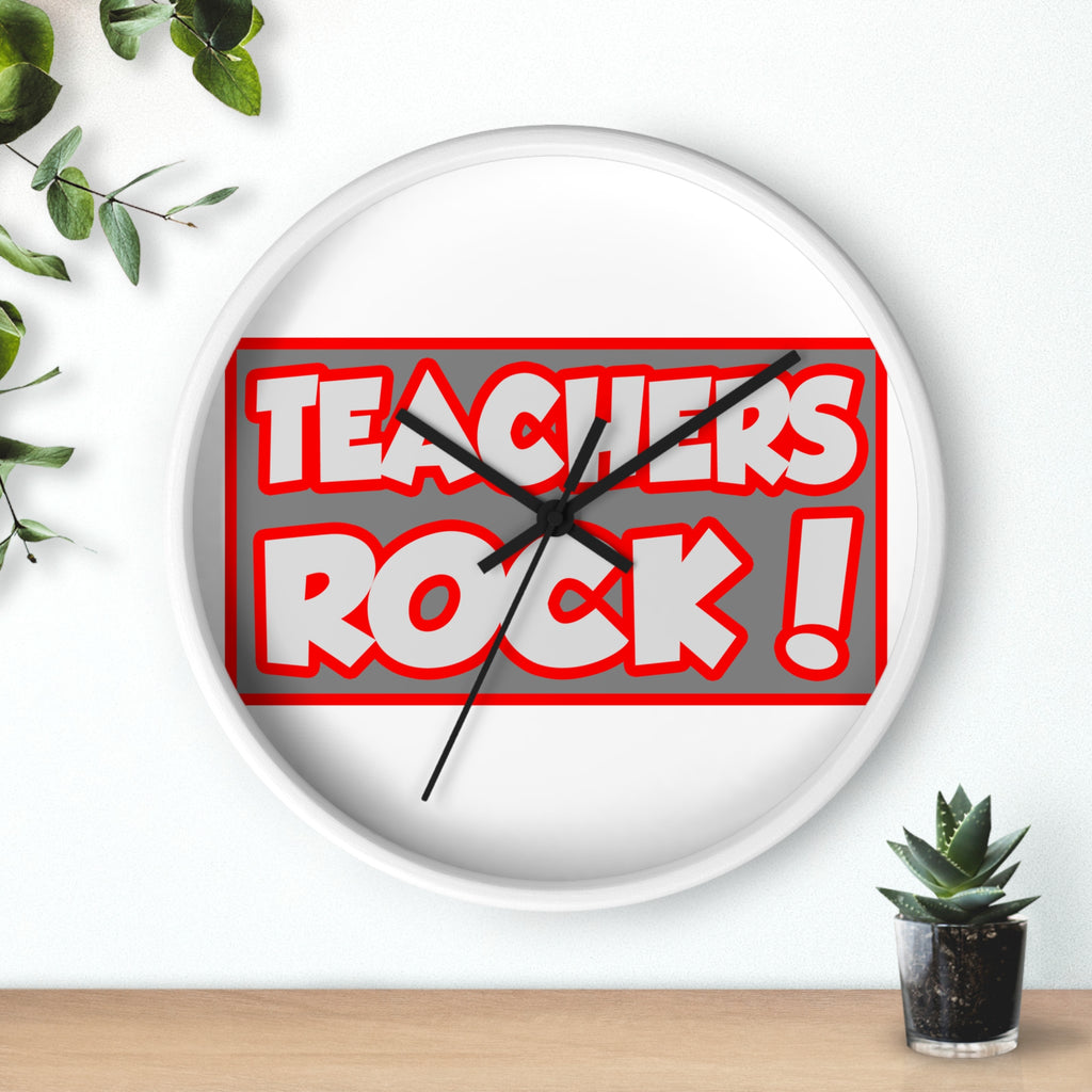 Teachers Rock! - Wall Clock