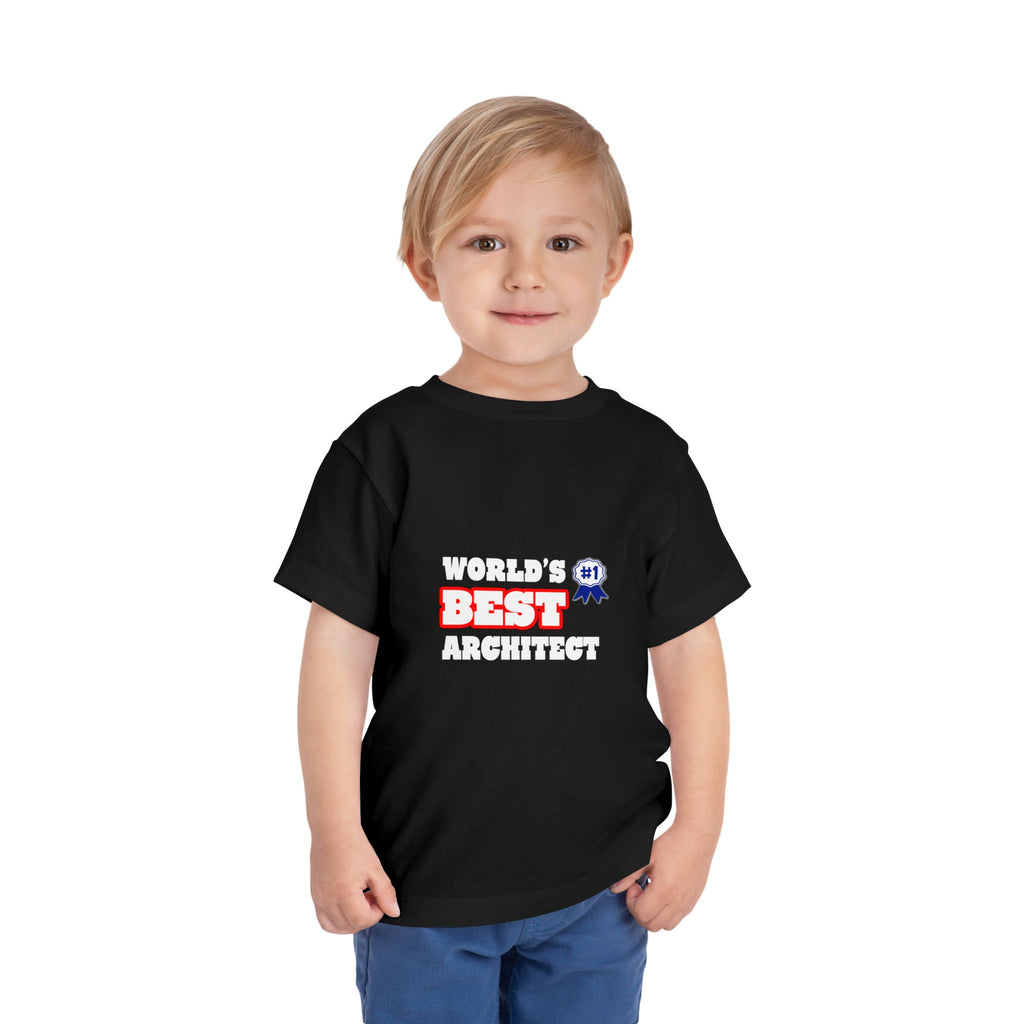 World's Best Architect - Toddler Short Sleeve Tee