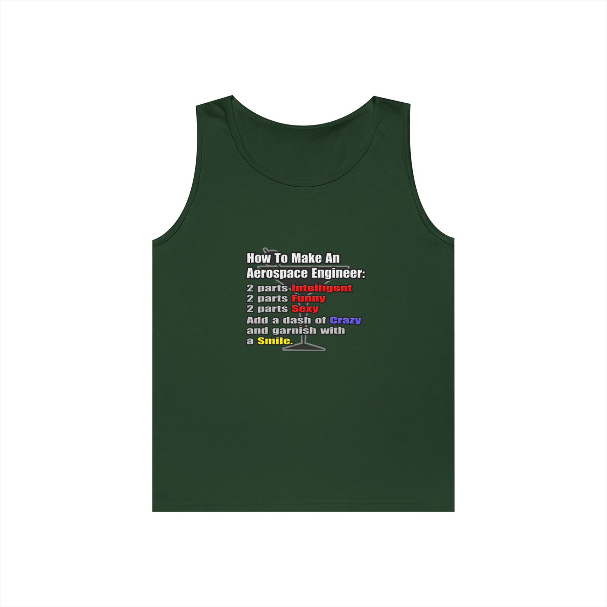 How To Make an Aerospace Engineer - Unisex Heavy Cotton Tank Top