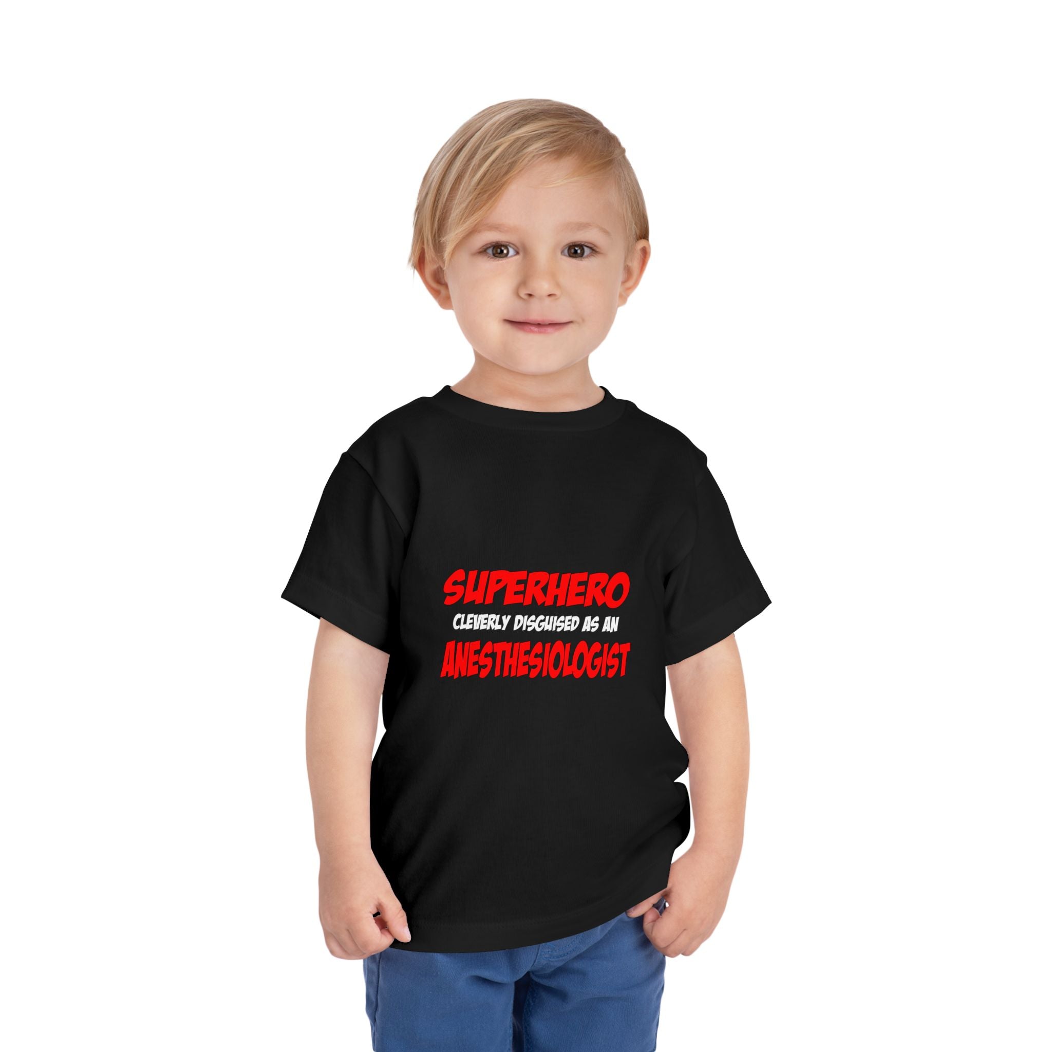 Superhero...Anesthesiologist - Toddler Short Sleeve Tee