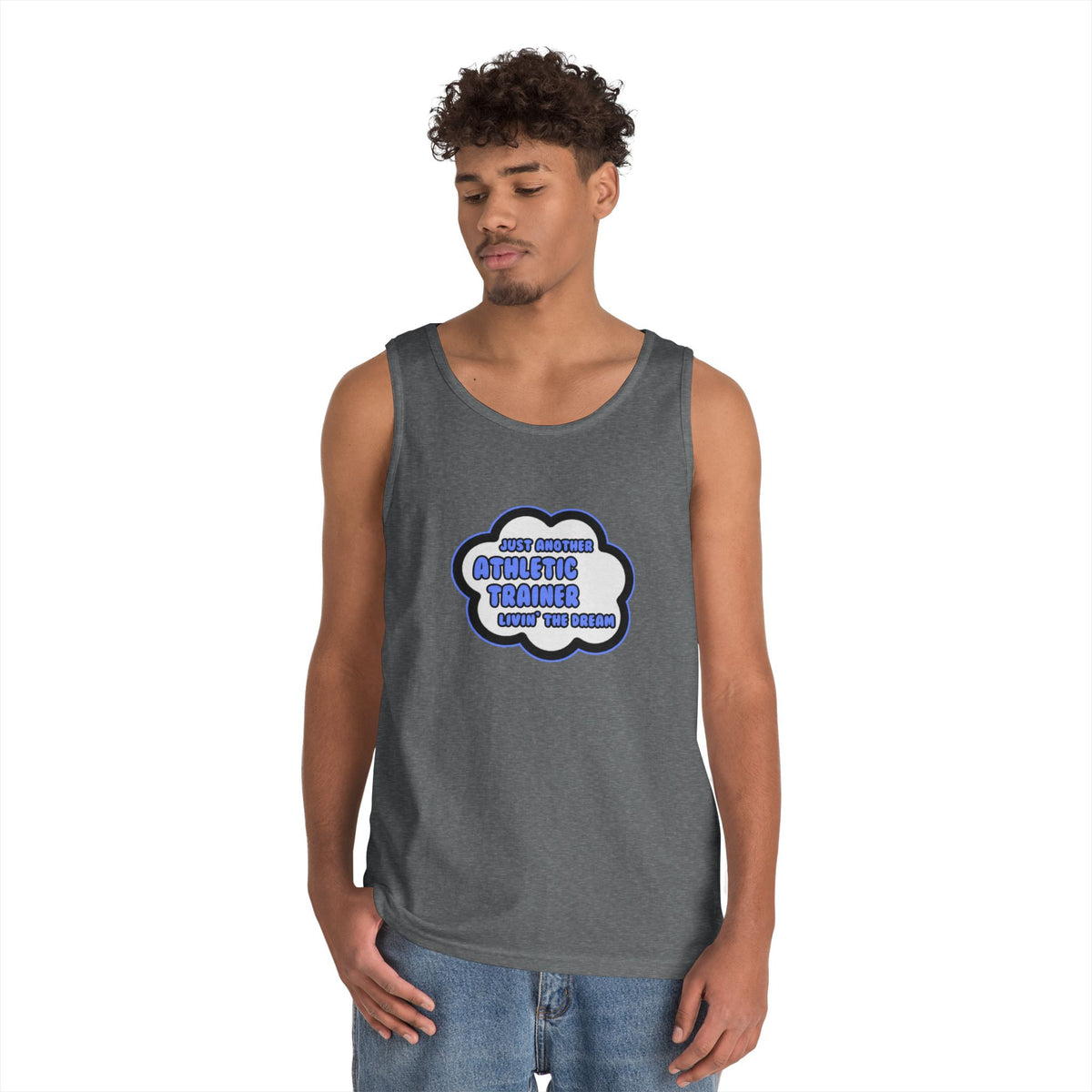 Athletic Trainer .. Livin' The Dream - Unisex Heavy Cotton Tank Top