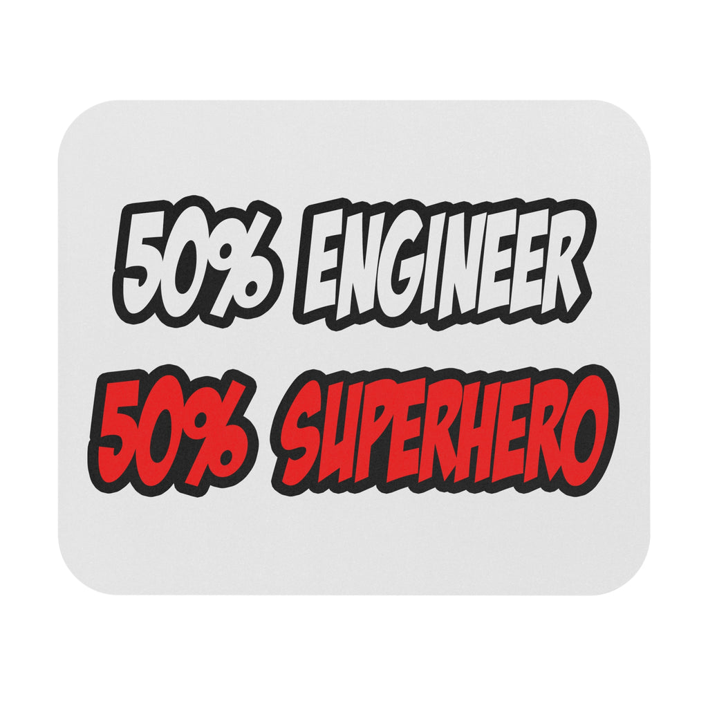 Half Engineer...Half Superhero - Mouse Pad (Rectangle)