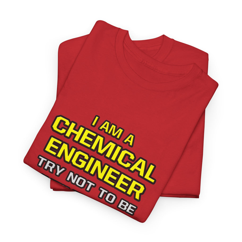 Chemical Engineer...Superior Intelligence - Unisex Heavy Cotton Tee