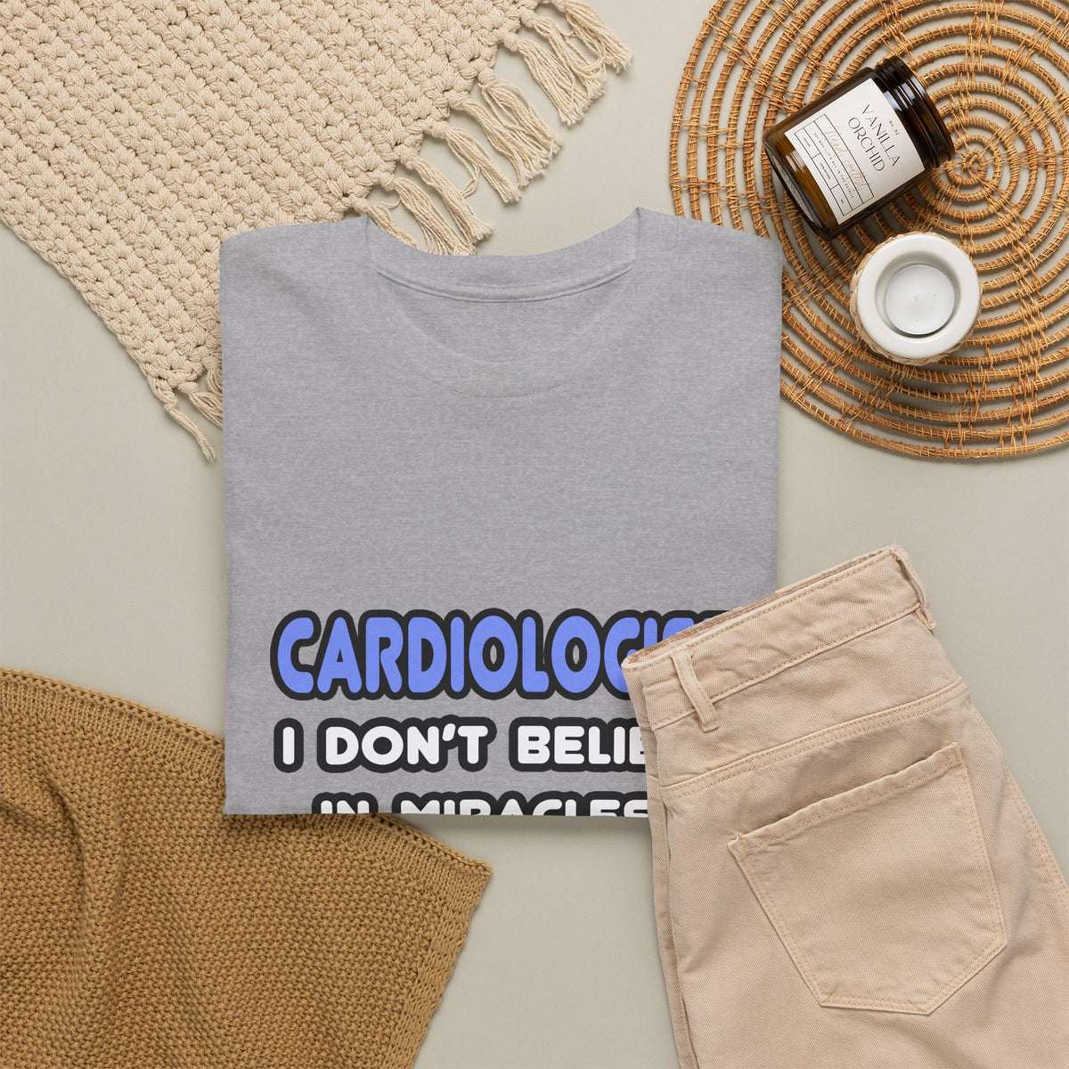 Miracles and Cardiologists - Unisex Heavy Cotton Tee