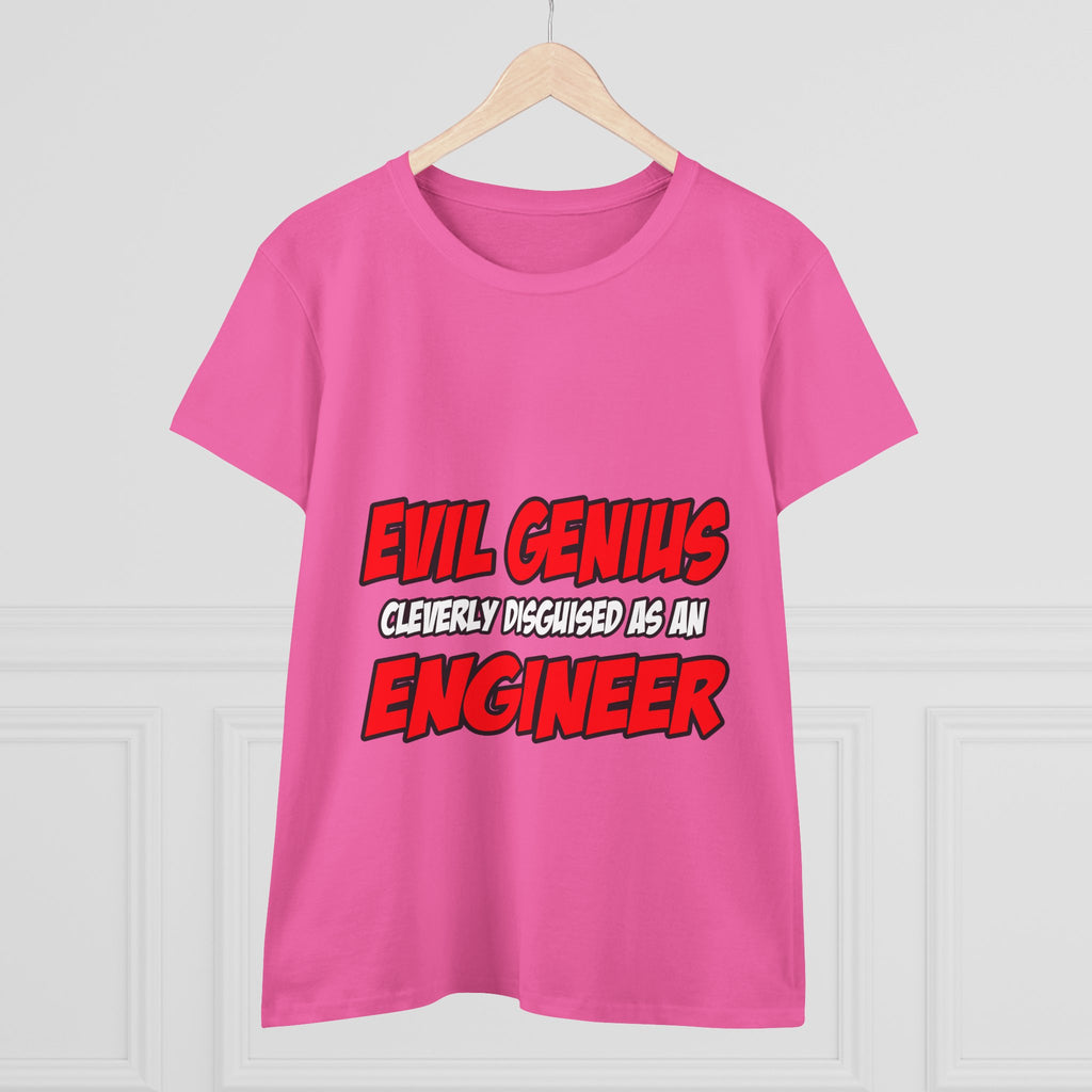 Evil Genius...Engineer - Women's Midweight Cotton Tee