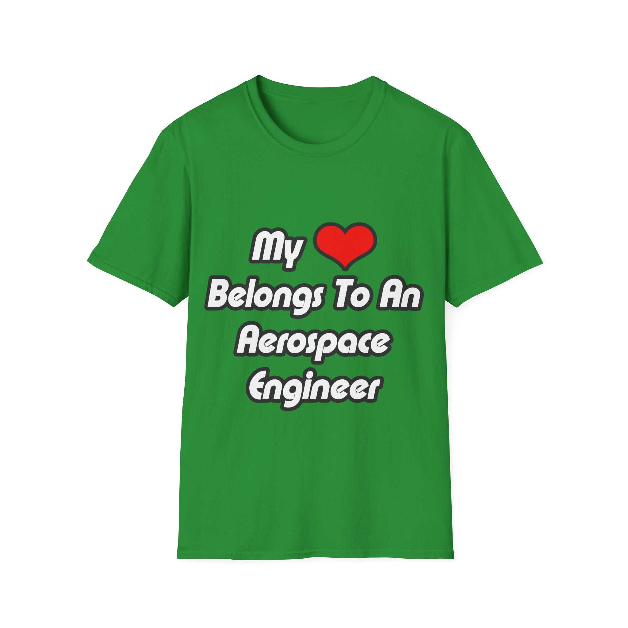 My Heart Belongs To An Aerospace Engineer - Unisex Softstyle T-Shirt