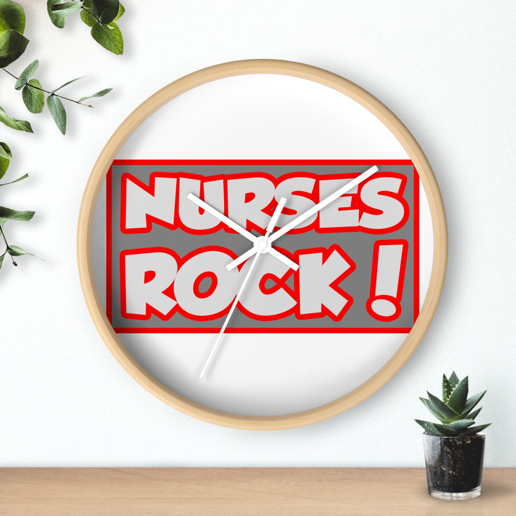 Nurses Rock! - Wall Clock