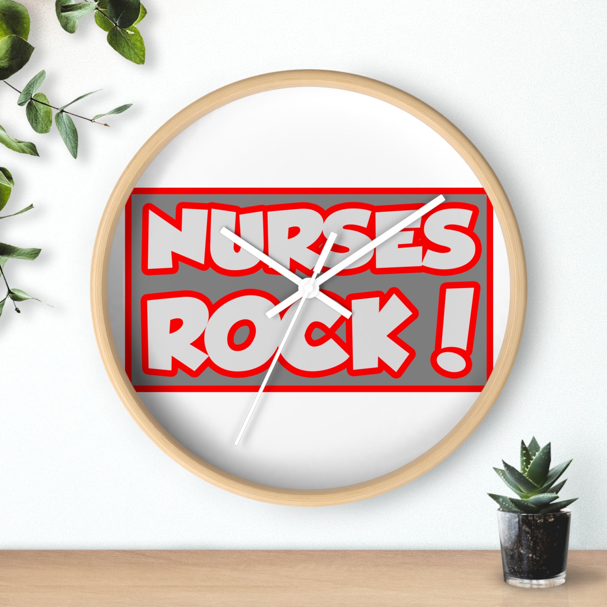 Nurses Rock! - Wall Clock