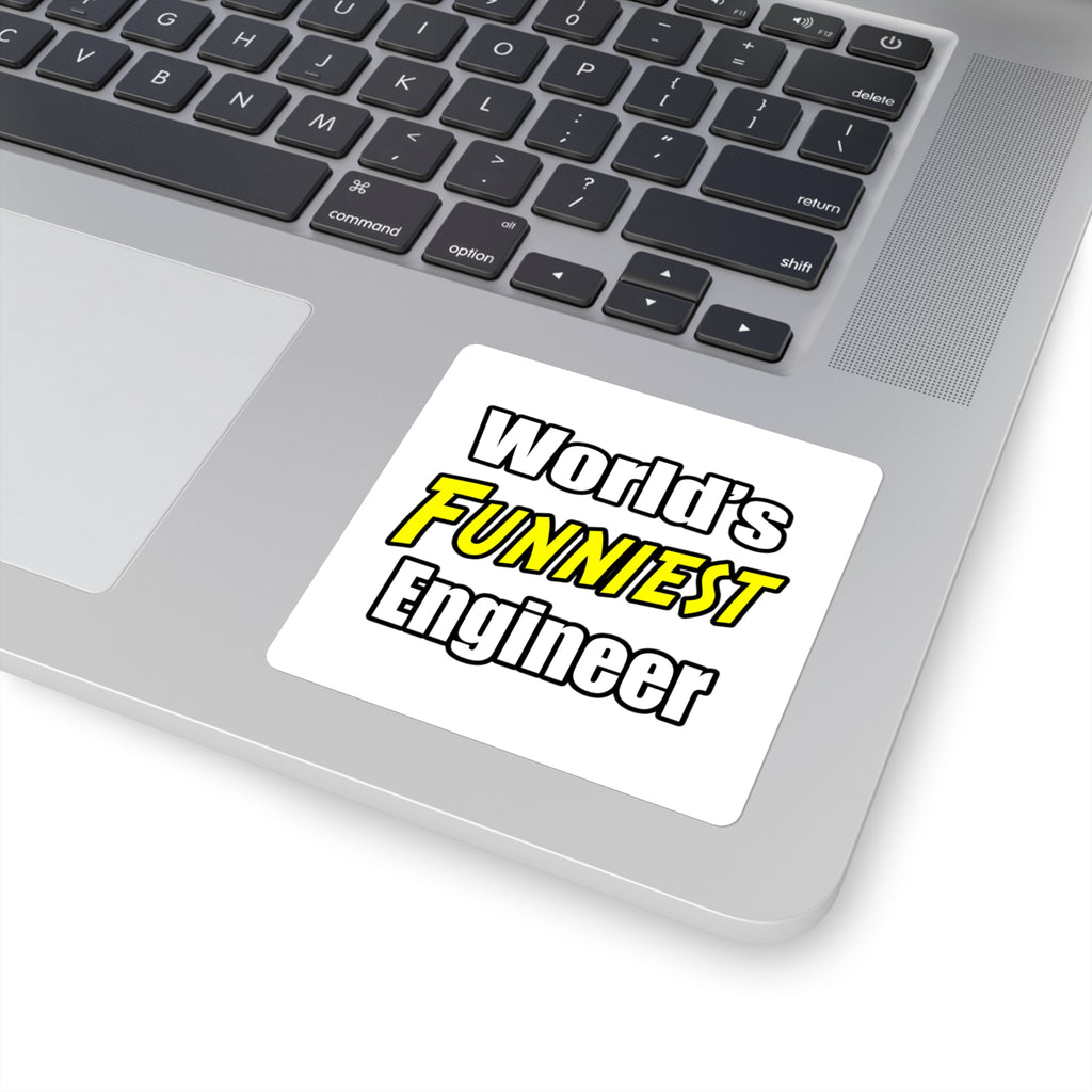 World's Funniest Engineer - Square Stickers