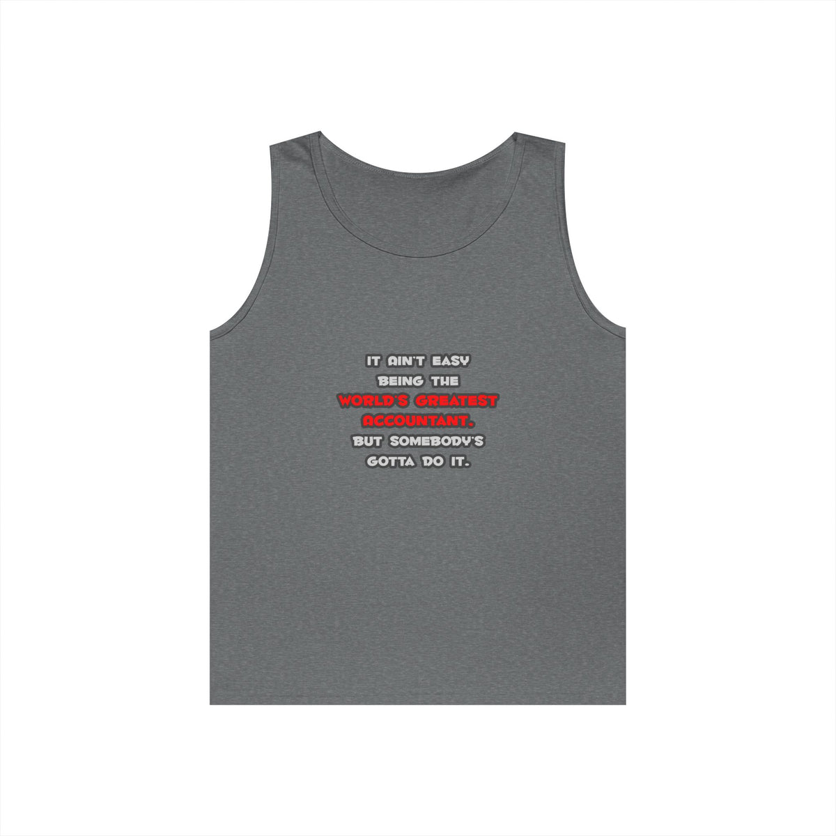 World's Greatest Accountant Joke - Unisex Heavy Cotton Tank Top