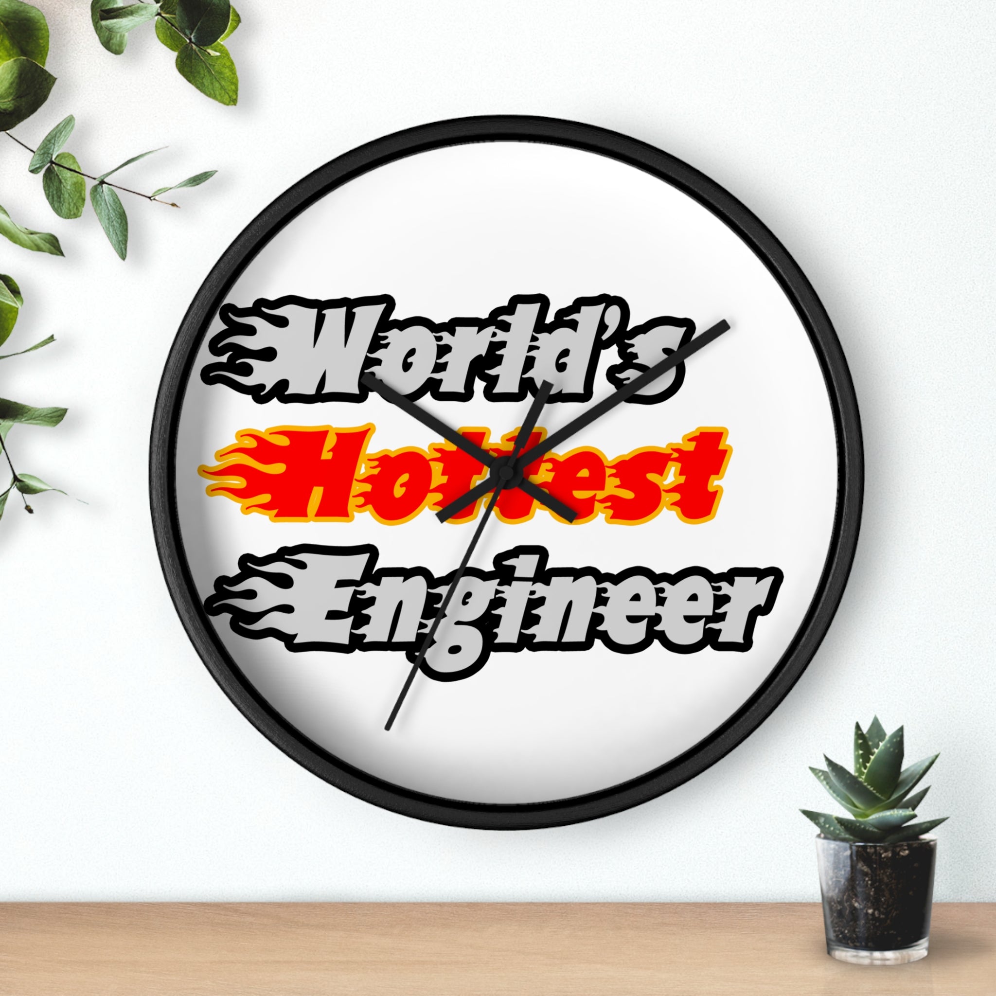 World's Hottest Engineer - Wall Clock