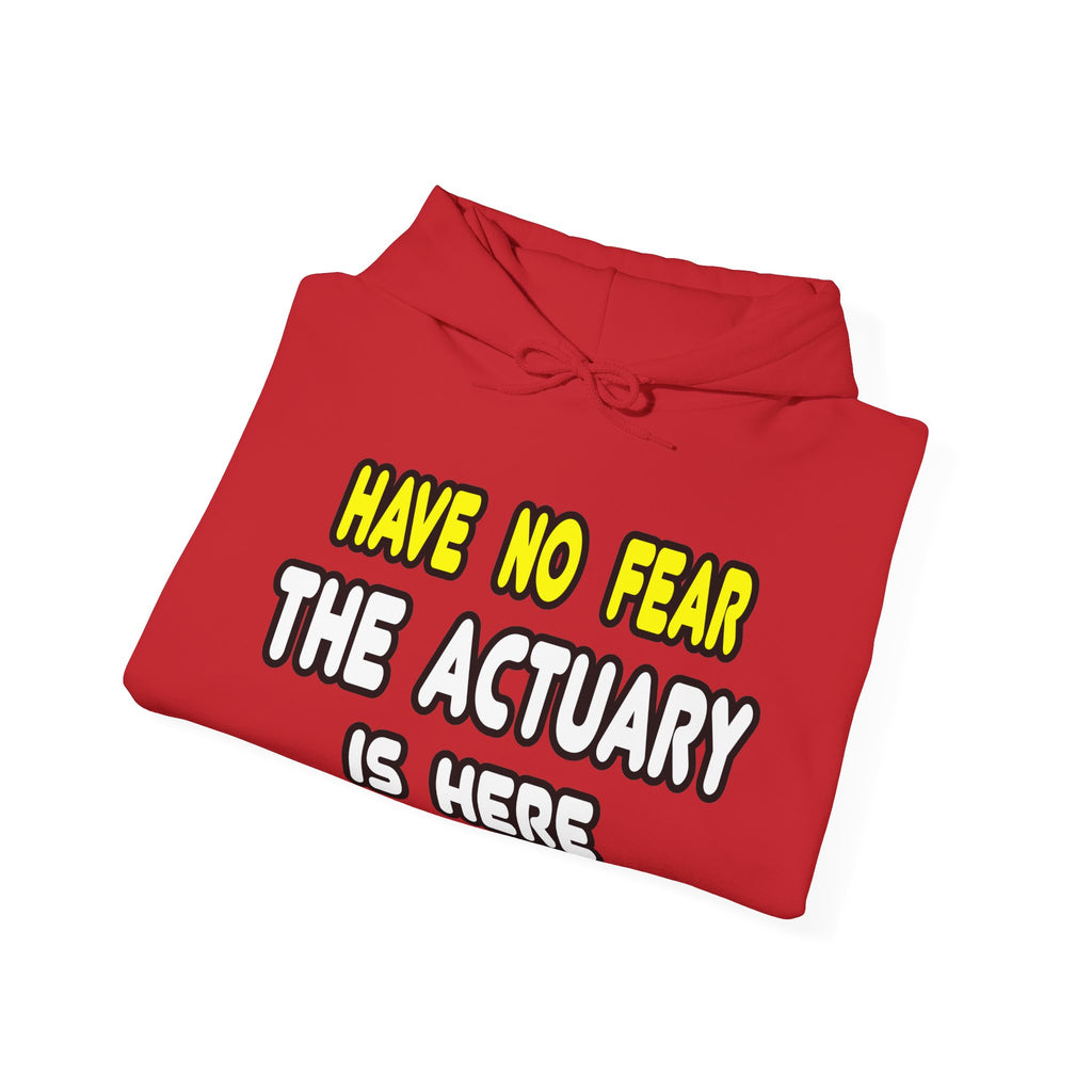 Have No Fear, The Actuary Is Here (2) - Unisex Heavy Blend™ Hooded Sweatshirt