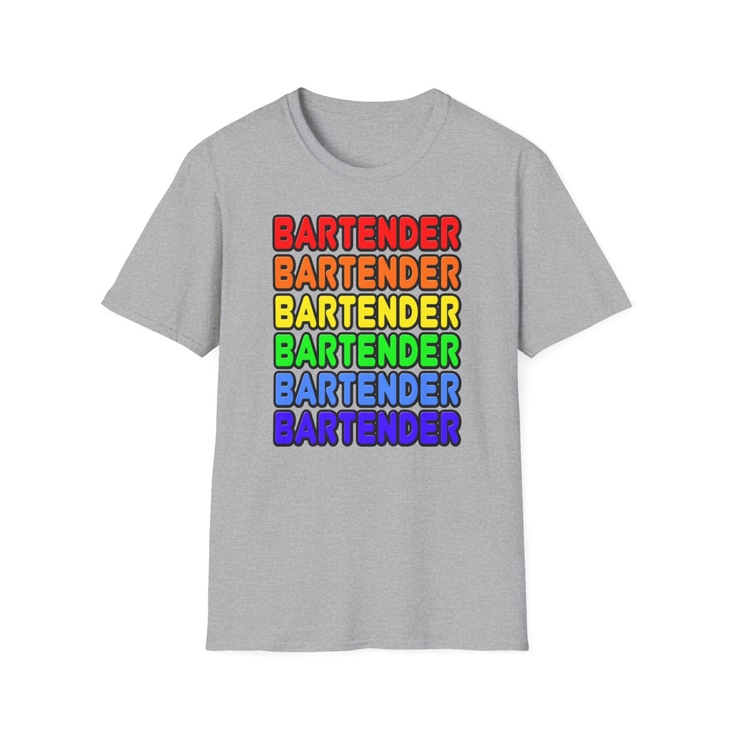 Rainbow Bartender - Unisex Softstyle T-Shirt