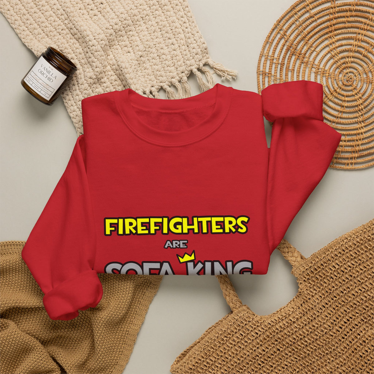 Firefighters Are Sofa King Cool - Unisex Heavy Blend™ Crewneck Sweatshirt