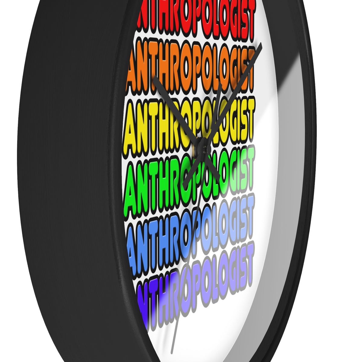 Rainbow Anthropologist - Wall Clock