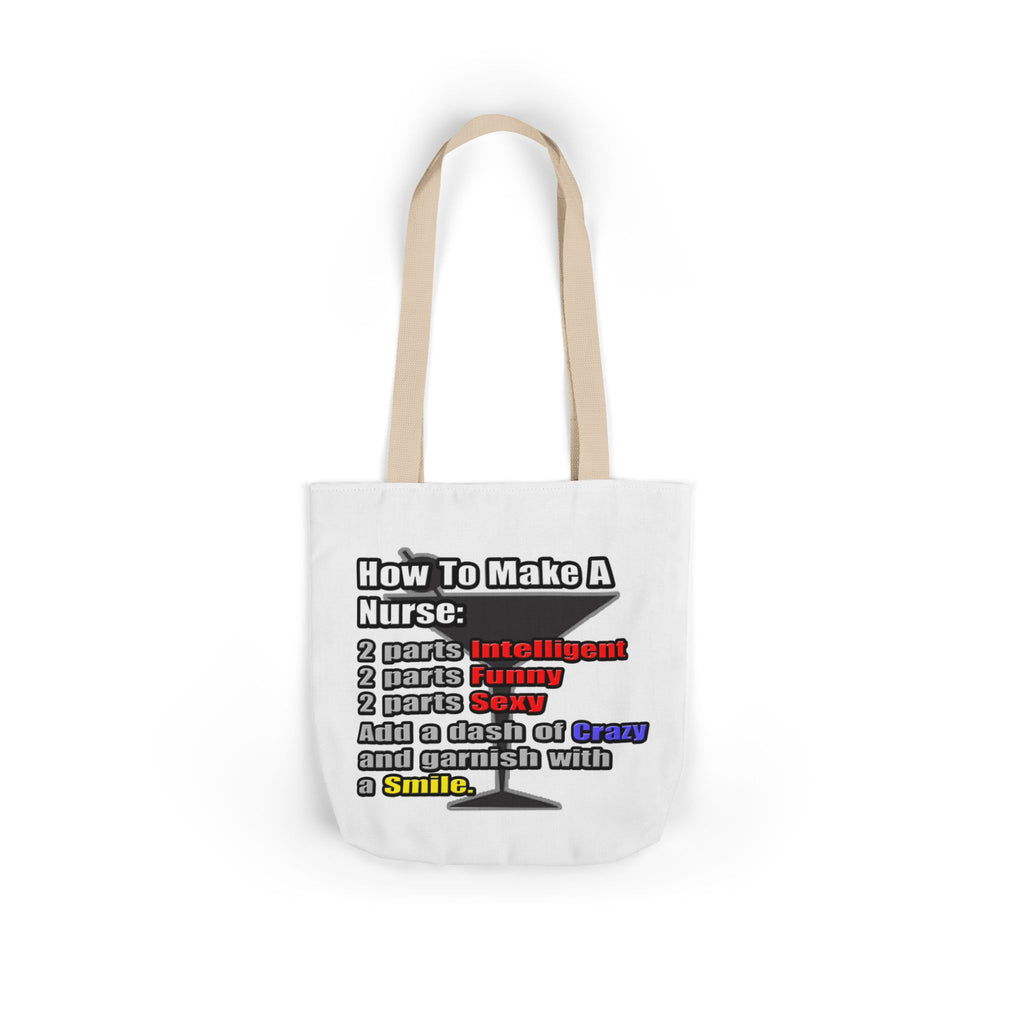How To Make a Nurse - Canvas Tote Bag, 5-Color Straps