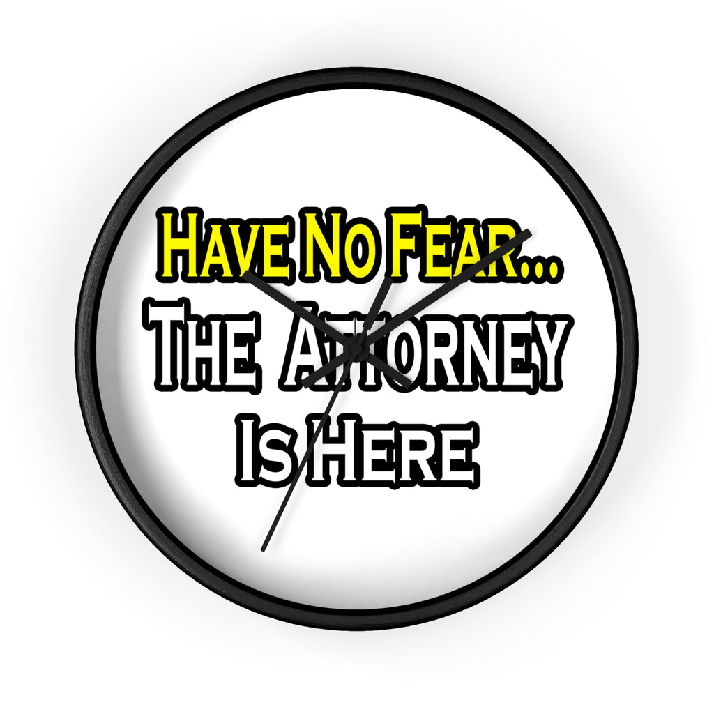 No Fear Attorney - Wall Clock