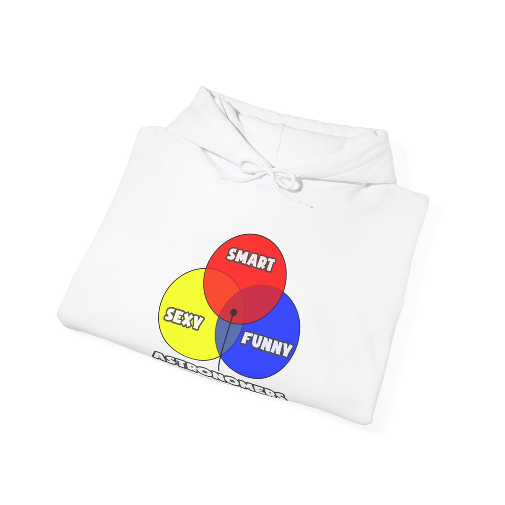Venn Diagram .. Astronomers - Unisex Heavy Blend™ Hooded Sweatshirt