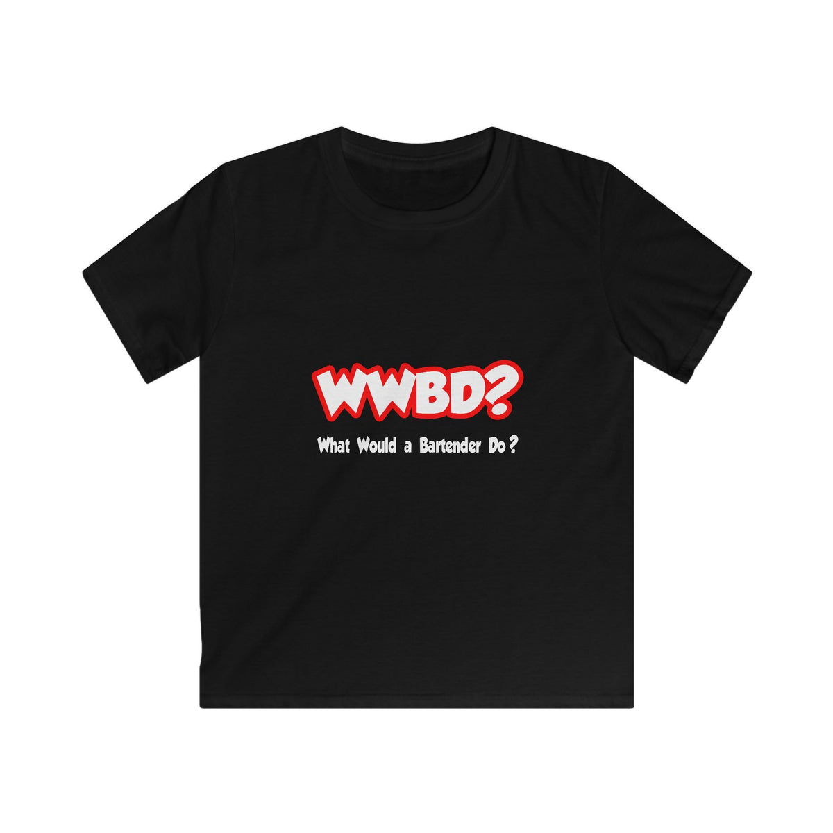 WWBD...What Would a Bartender Do - Kids Softstyle Tee
