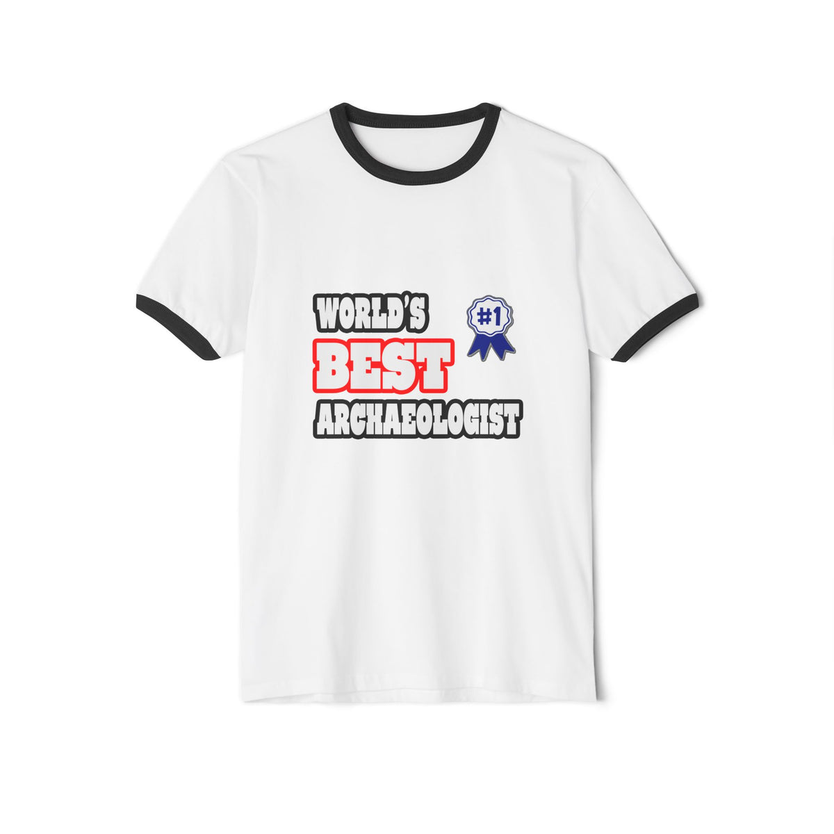 World's Best Archaeologist - Unisex Cotton Ringer T-Shirt
