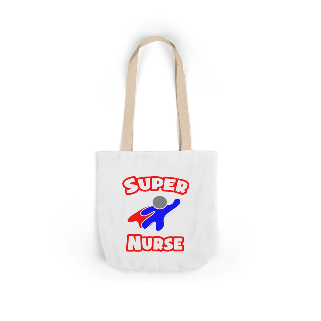 Super Nurse (2) - Canvas Tote Bag, 5-Color Straps