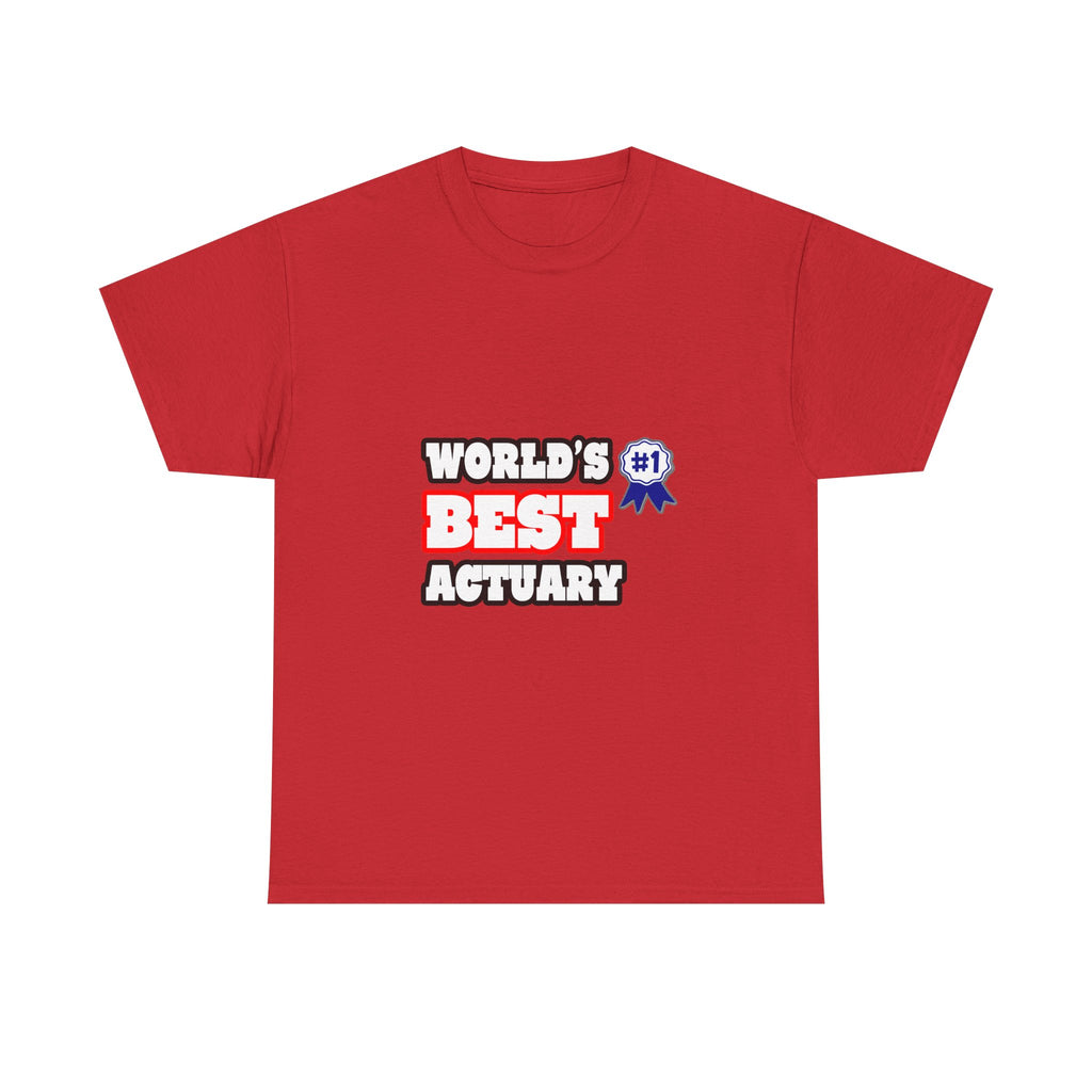World's Best Actuary - Unisex Heavy Cotton Tee