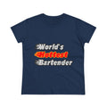 World's Hottest Bartender - Women's Midweight Cotton Tee