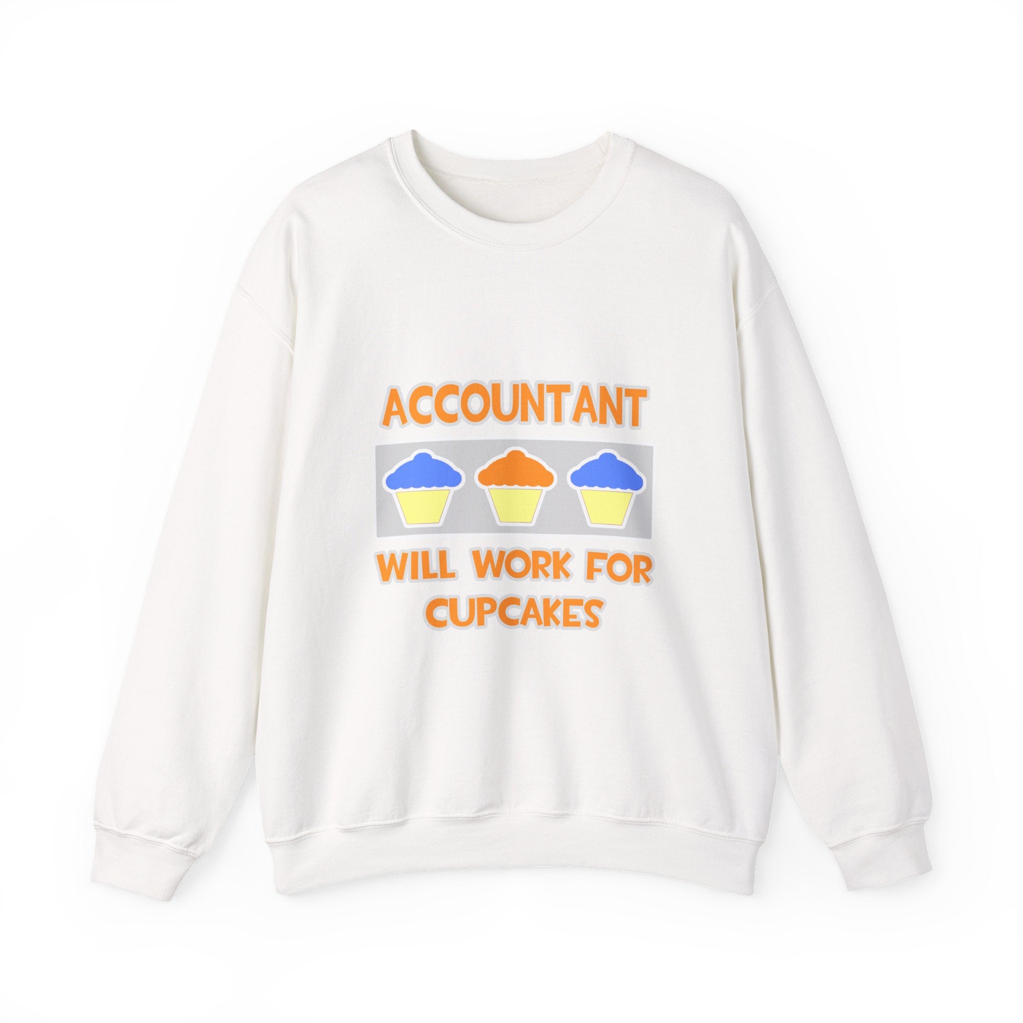 Accountant ... Will Work For Cupcakes - Unisex Heavy Blend™ Crewneck Sweatshirt