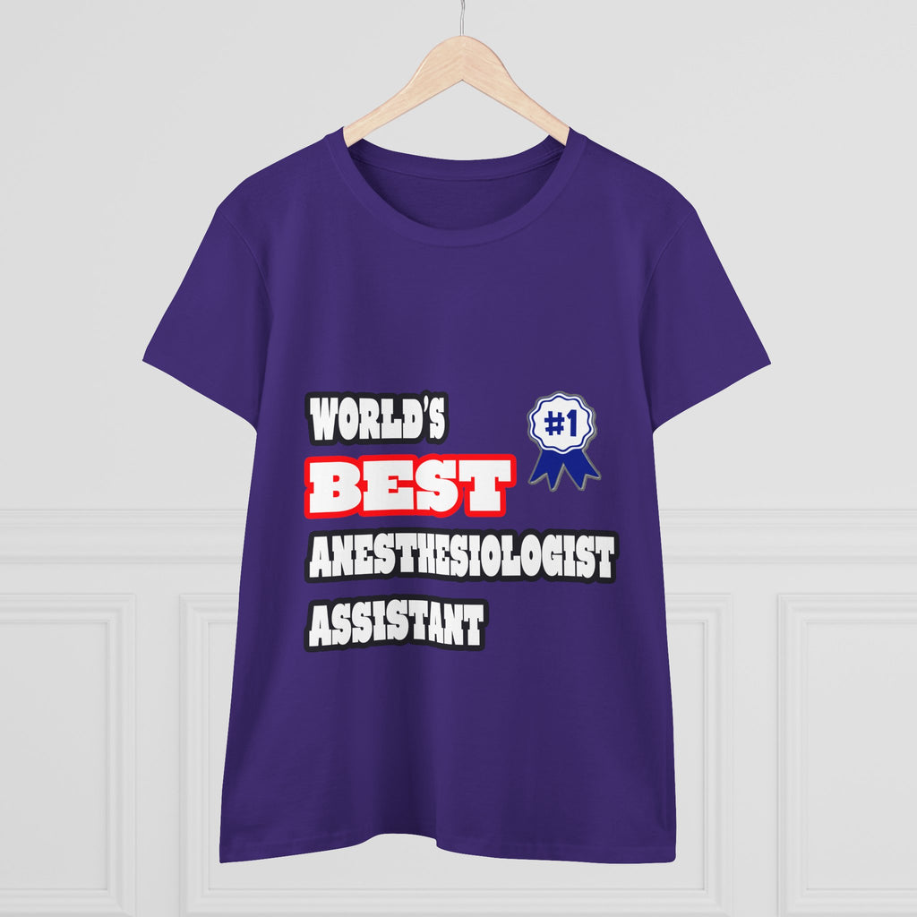 World's Best Anesthesiologist Assistant - Women's Midweight Cotton Tee