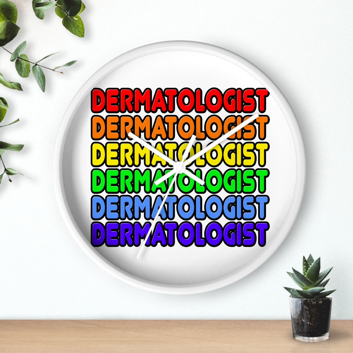 Rainbow Dermatologist - Wall Clock