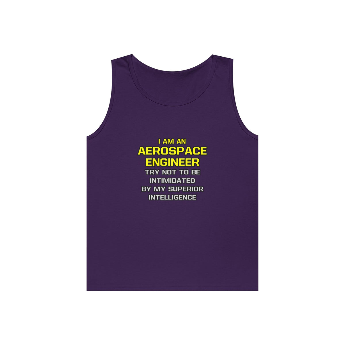 Aerospace Engineer...Superior Intelligence - Unisex Heavy Cotton Tank Top